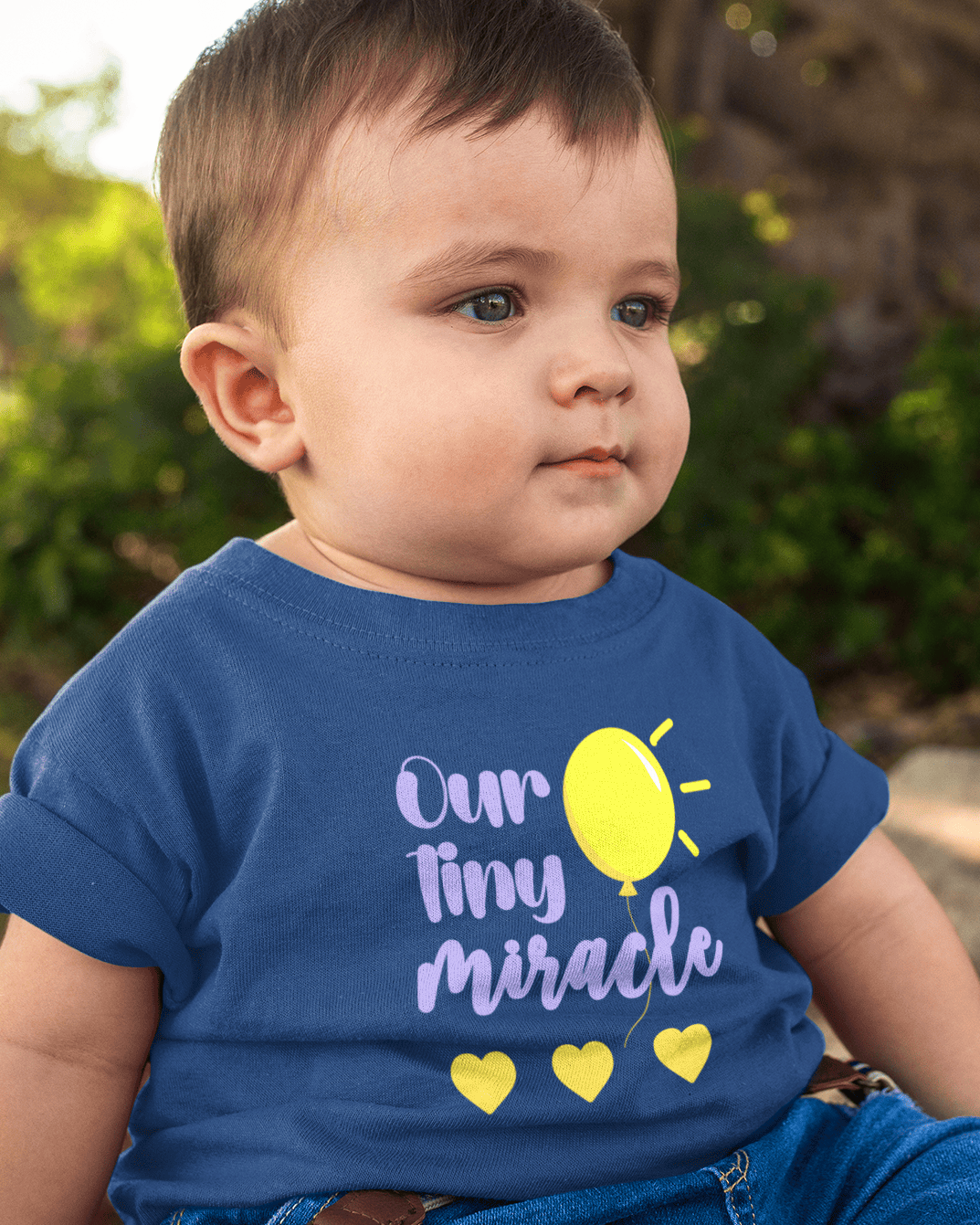 Our Tiny Miracle New Born Half Sleeves T-Shirt for Boys -FunkyTeesClub