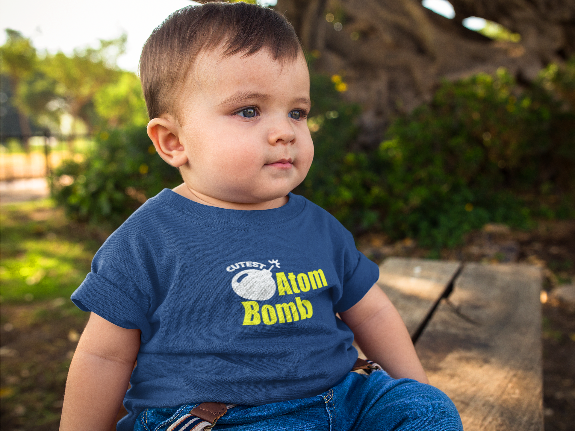 Cutest Atom Bomb Half Sleeves T-Shirt for Boy-FunkyTeesClub
