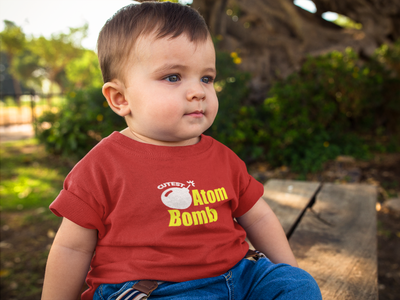 Cutest Atom Bomb Half Sleeves T-Shirt for Boy-FunkyTeesClub