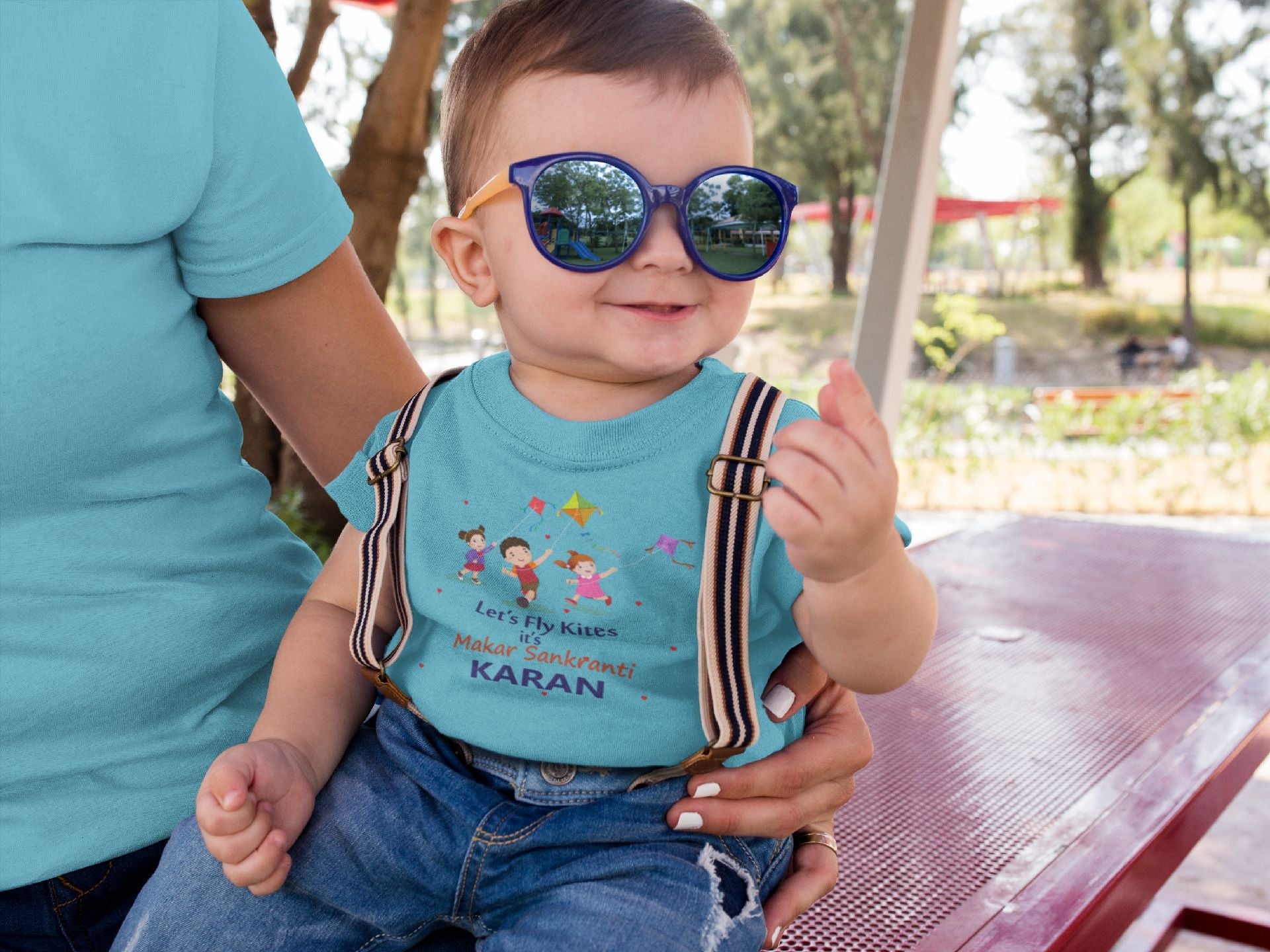 Custom Name Kai Po Che Makar Sankranti Half Sleeves T-Shirt for Boy-FunkyTeesClub