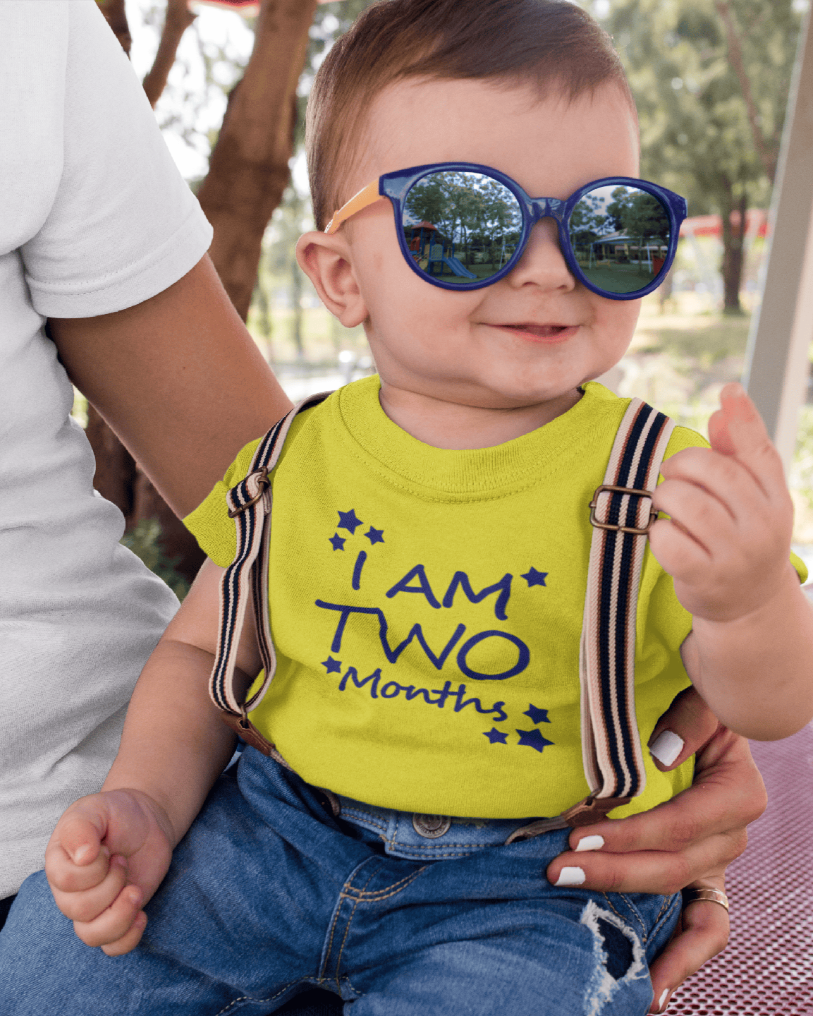 I Am Two Month Half Sleeves T-Shirt for Boys -FunkyTeesClub