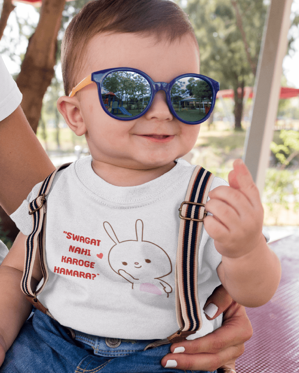 Swagat Nahi Karoge Hamara New Born Half Sleeves T-Shirt for Boys -FunkyTeesClub