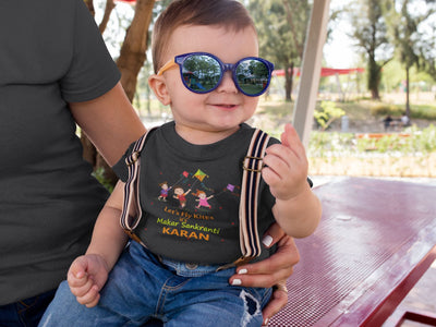 Custom Name Kai Po Che Makar Sankranti Half Sleeves T-Shirt for Boy-FunkyTeesClub