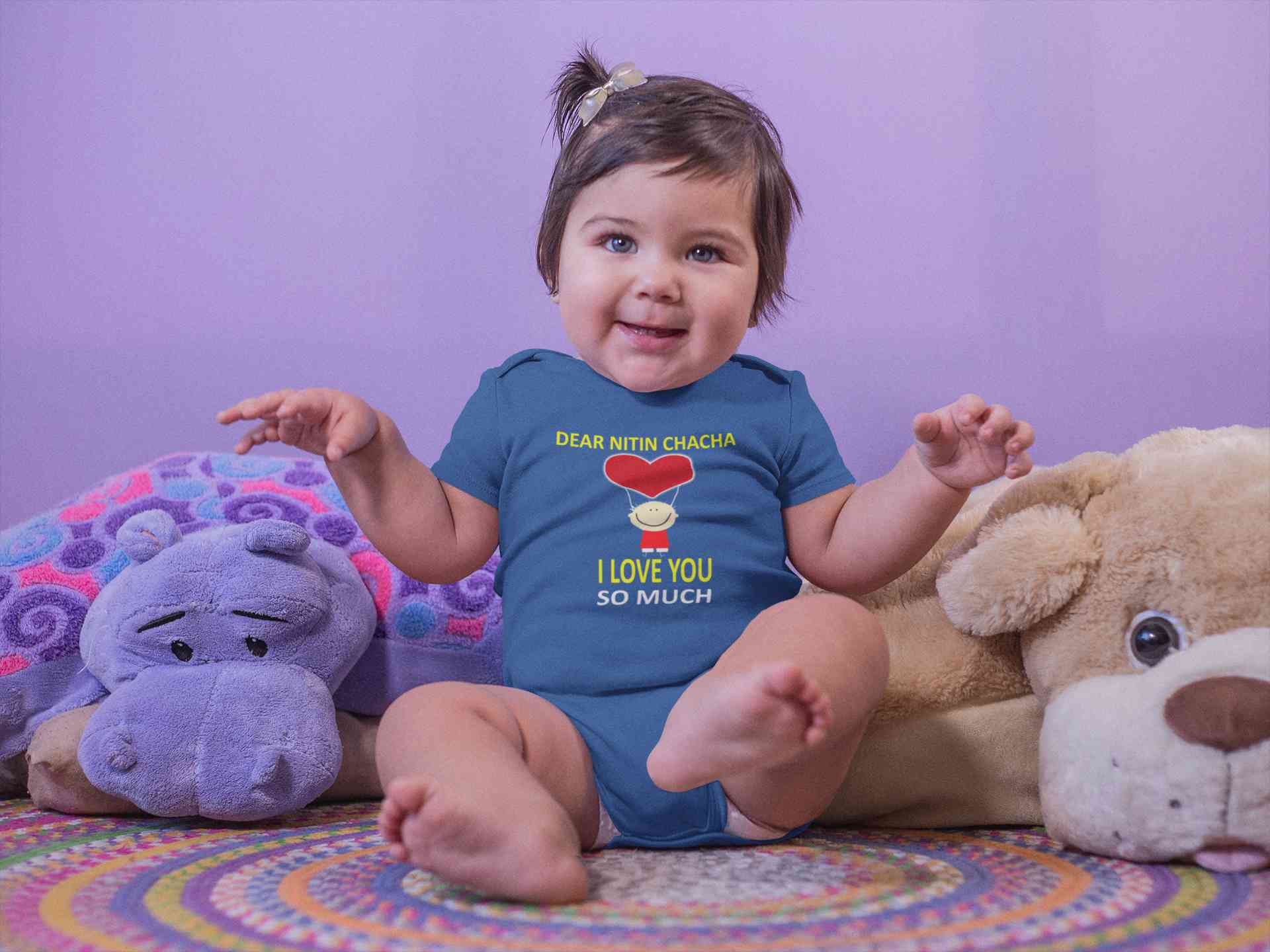 Custom Name I love My Chacha So Much Rompers for Baby Girl- FunkyTeesClub