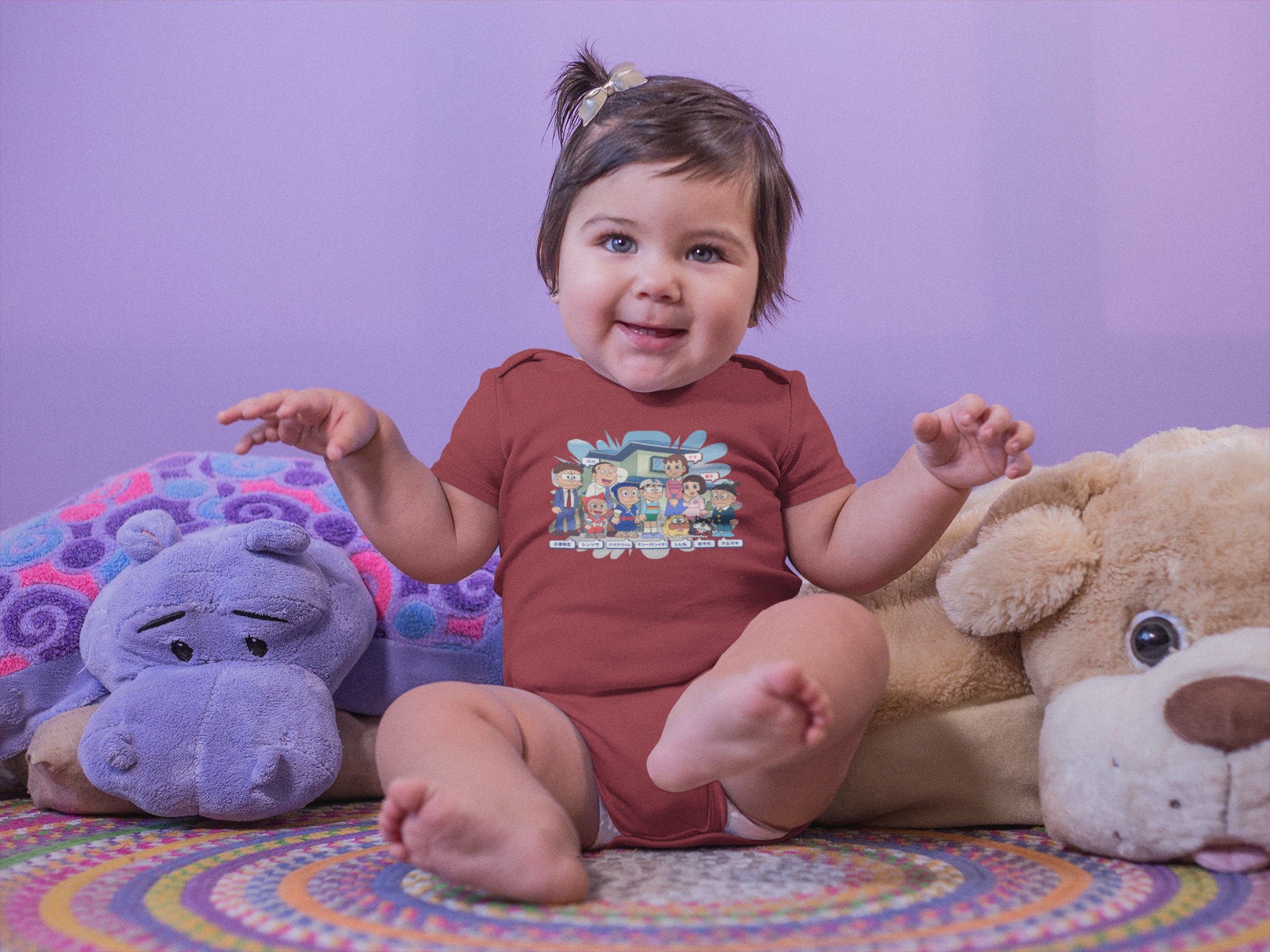 Cute  Cartoon Rompers for Baby Girl- FunkyTeesClub