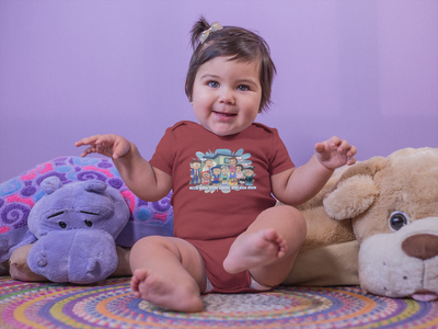 Cute  Cartoon Rompers for Baby Girl- FunkyTeesClub