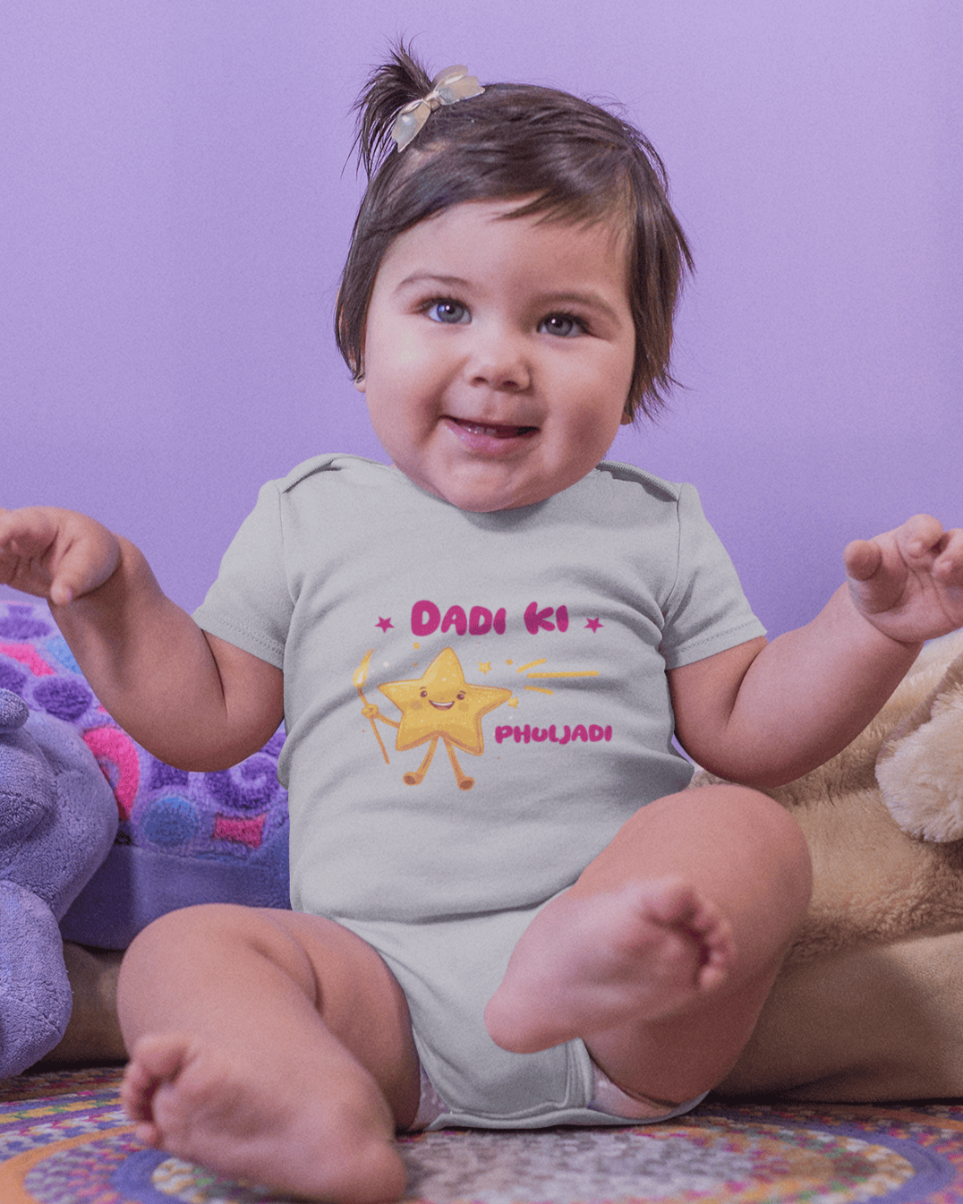 Dada Ki Phuljadi Diwali Rompers for Baby Girl- FunkyTeesClub