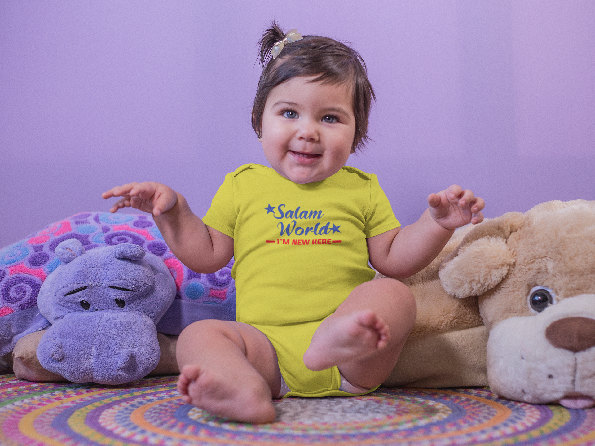 Salam World Eid Rompers for Baby Girl- FunkyTeesClub