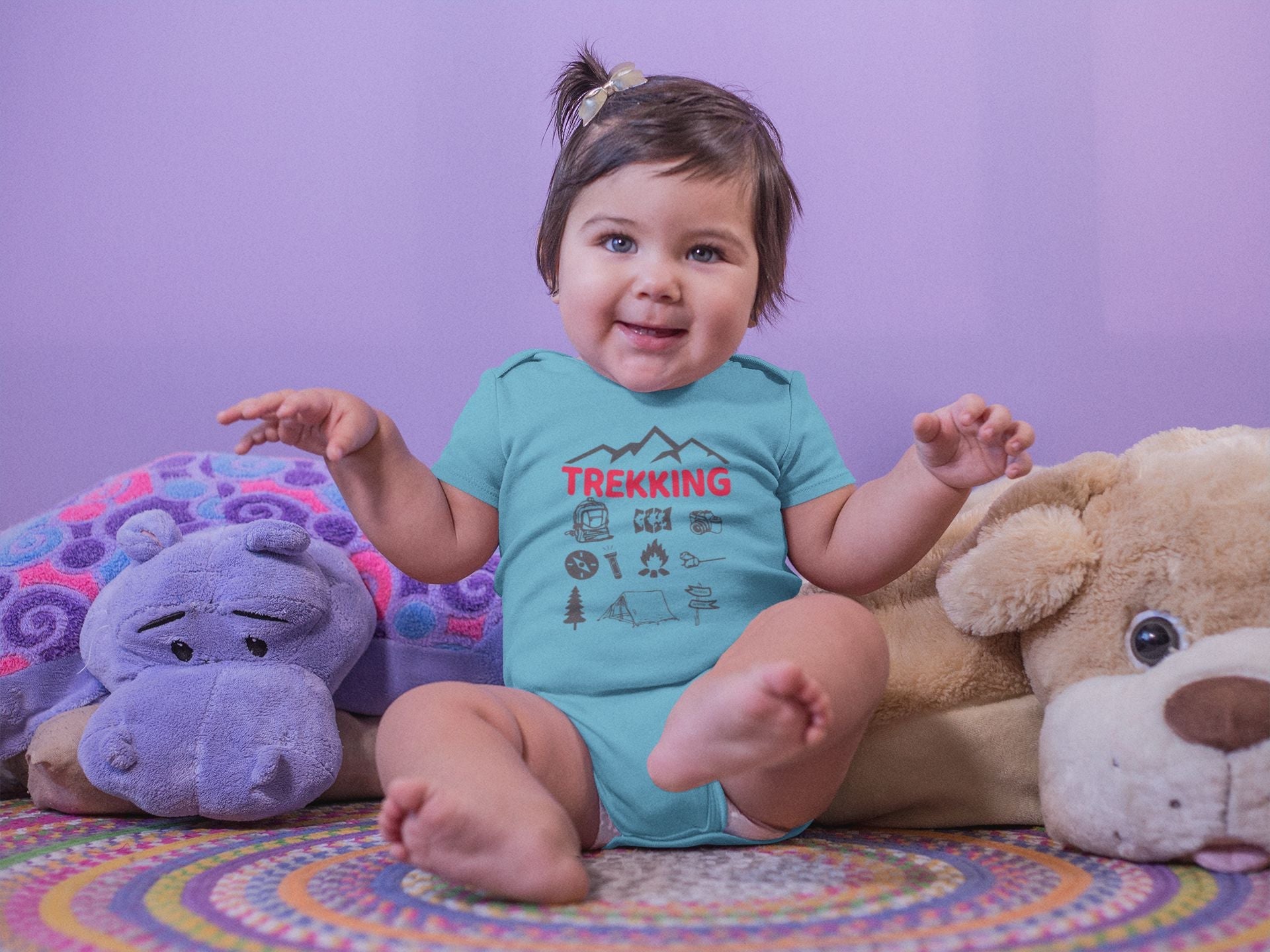 Trekking Rompers for Baby Girl- FunkyTeesClub