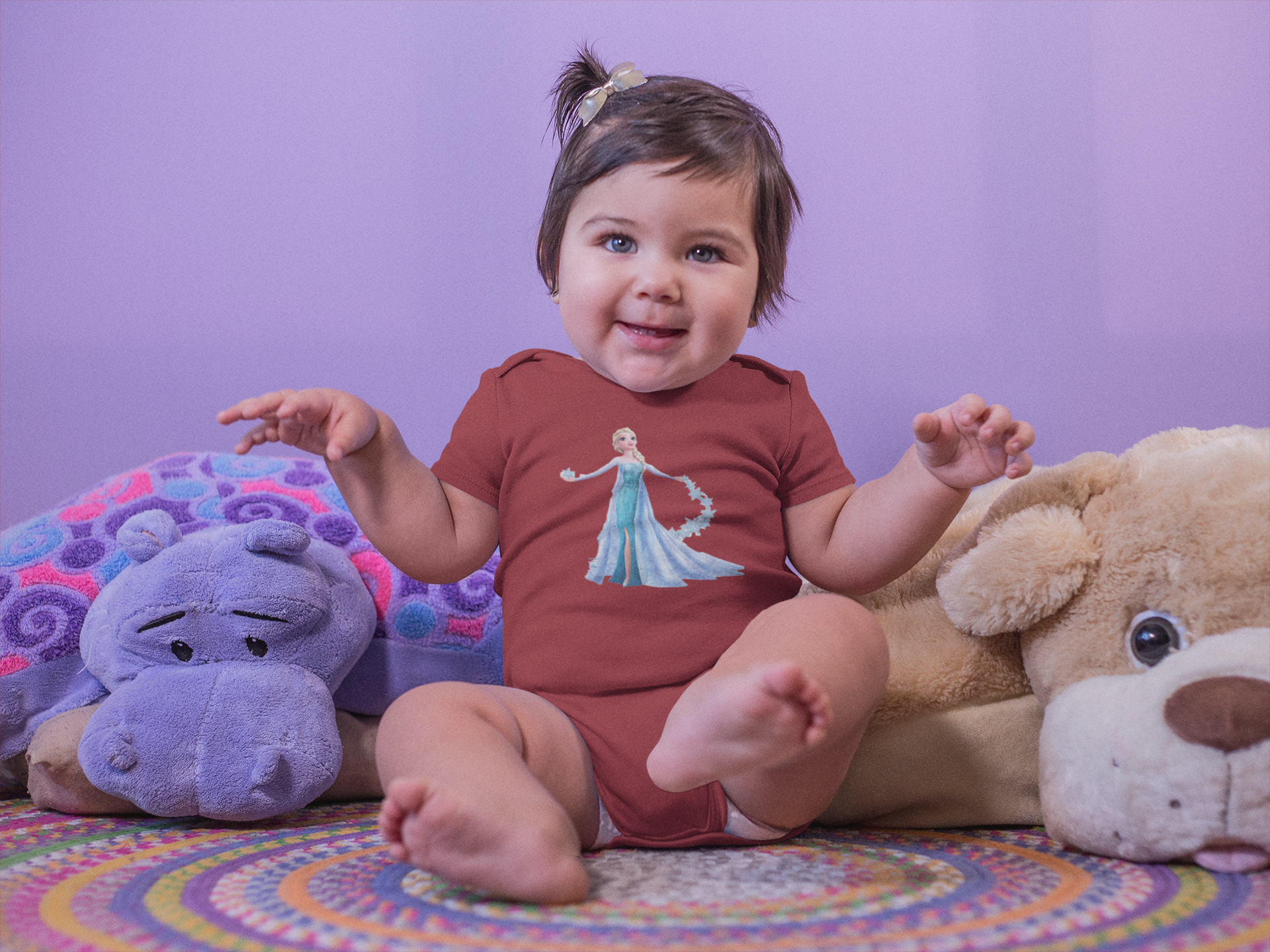 Cute Princess Cartoon Rompers for Baby Girl- FunkyTeesClub