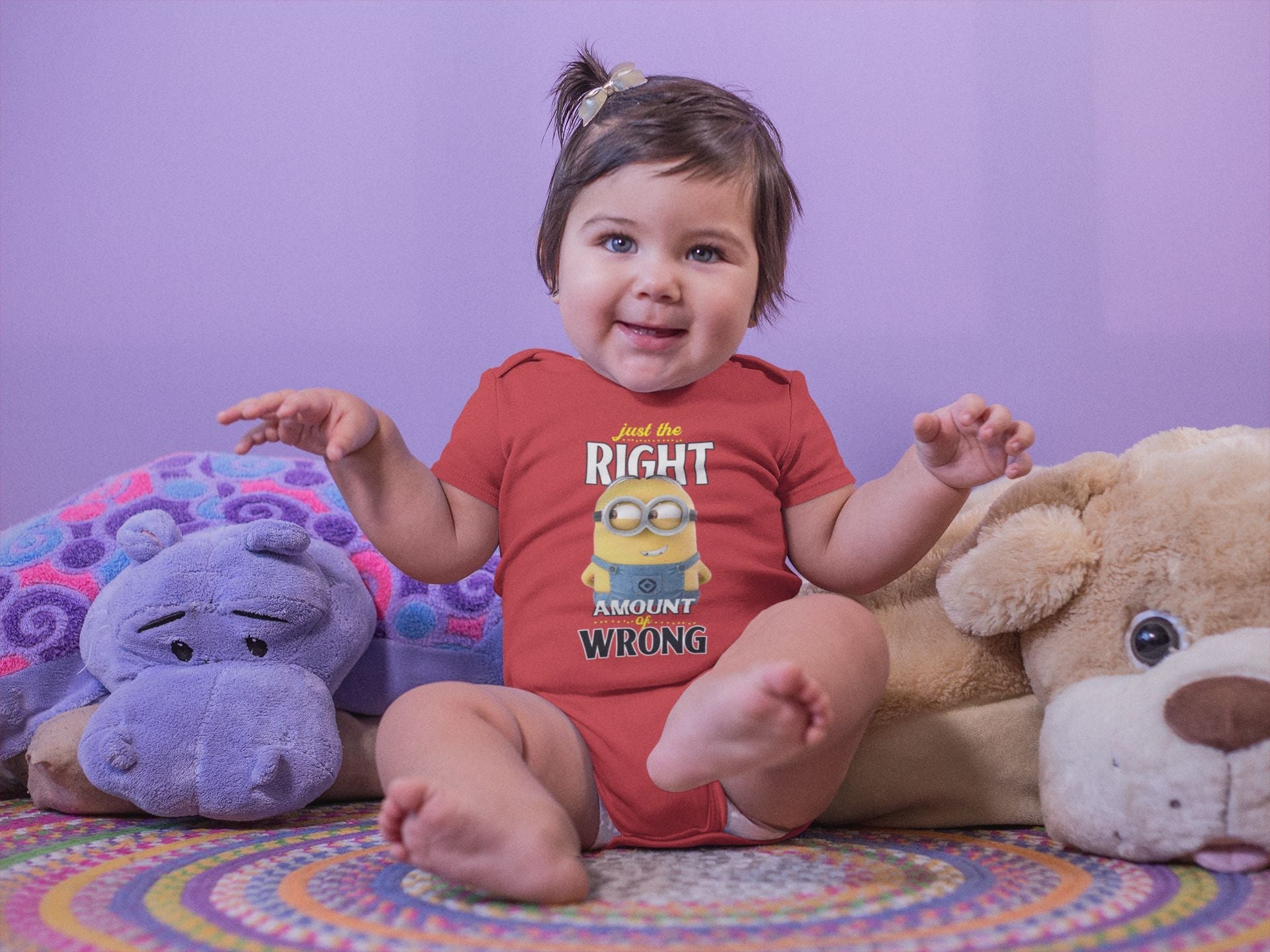 Cartoon Quotes Rompers for Baby Girl- FunkyTeesClub