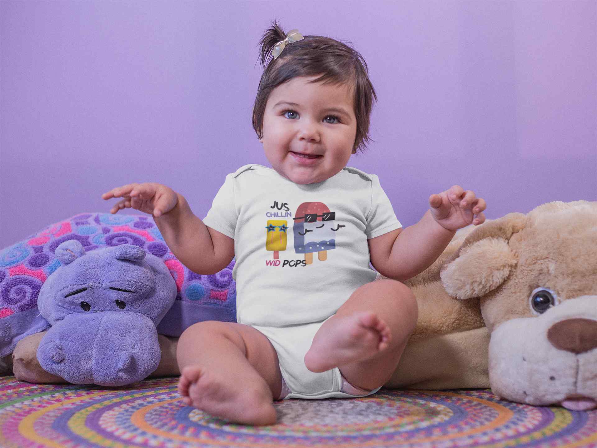 Popsicle Cartoon Rompers for Baby Girl- FunkyTeesClub