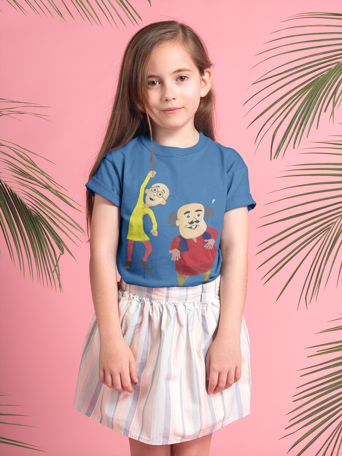 Cute Cartoon Half Sleeves T-Shirt For Girls -FunkyTeesClub
