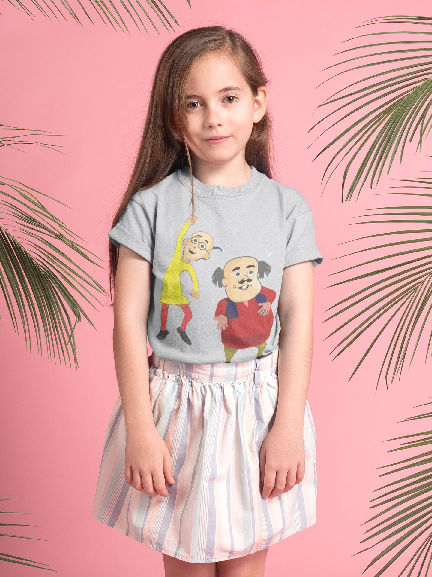Cute Cartoon Half Sleeves T-Shirt For Girls -FunkyTeesClub