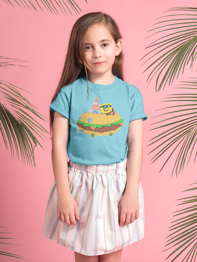 Cute Cartoon Half Sleeves T-Shirt For Girls -FunkyTeesClub