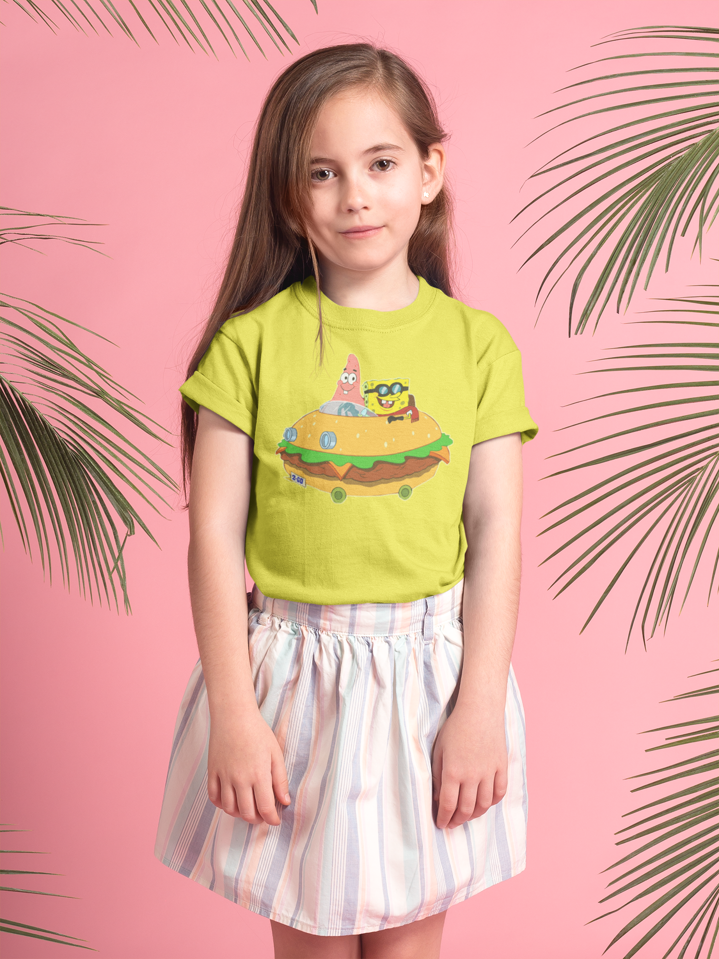 Cute Cartoon Half Sleeves T-Shirt For Girls -FunkyTeesClub