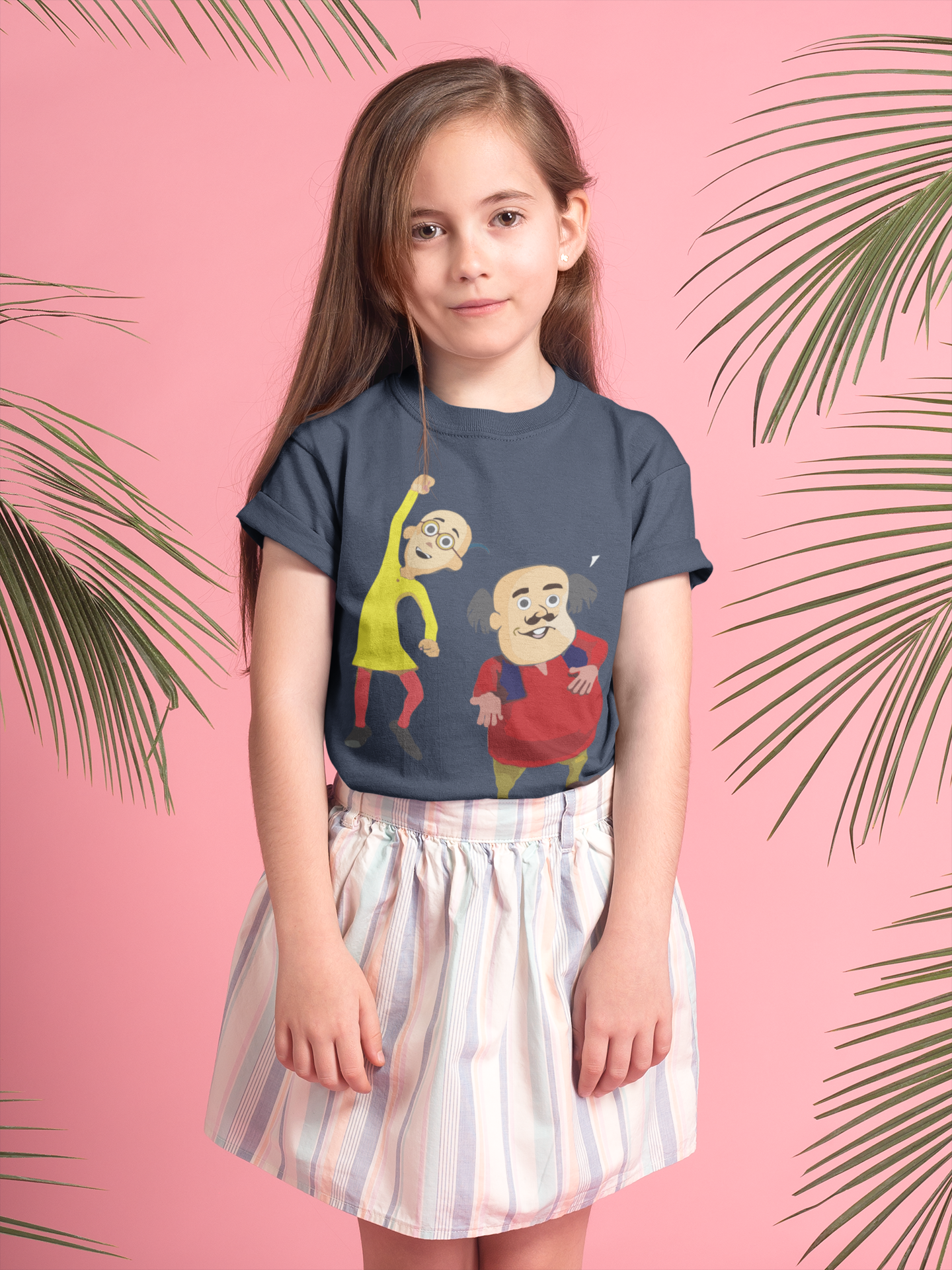 Cute Cartoon Half Sleeves T-Shirt For Girls -FunkyTeesClub