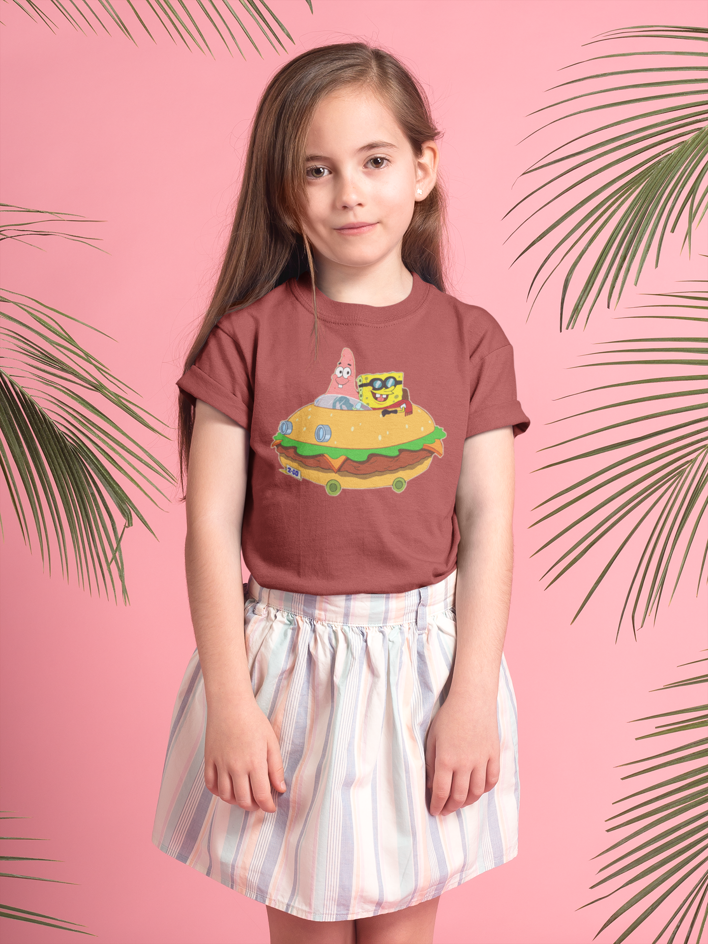 Cute Cartoon Half Sleeves T-Shirt For Girls -FunkyTeesClub