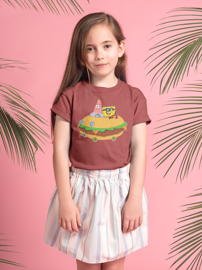 Cute Cartoon Half Sleeves T-Shirt For Girls -FunkyTeesClub