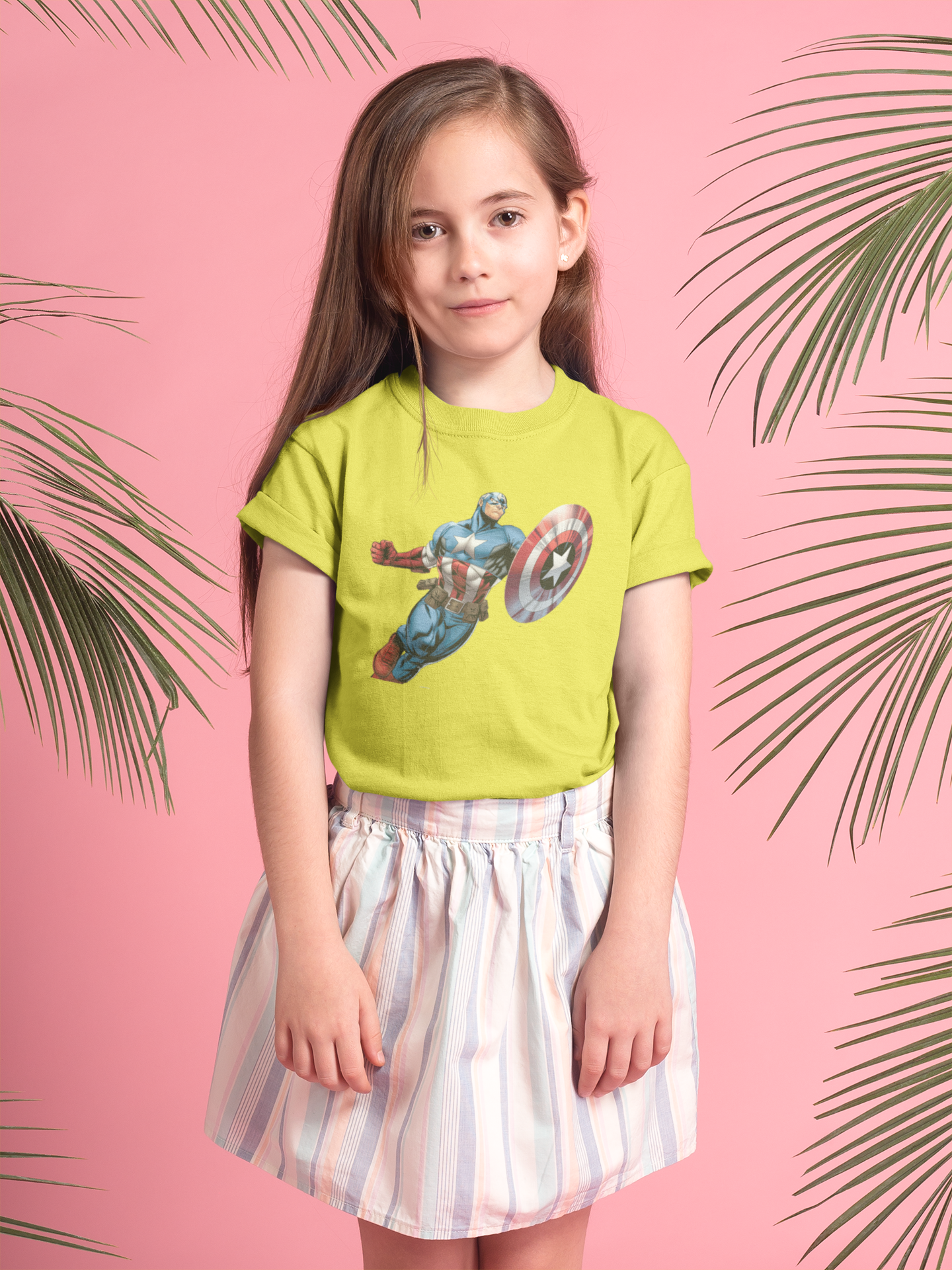 Superhero Half Sleeves T-Shirt For Girls -FunkyTeesClub