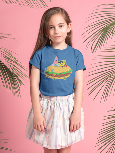Cute Cartoon Half Sleeves T-Shirt For Girls -FunkyTeesClub