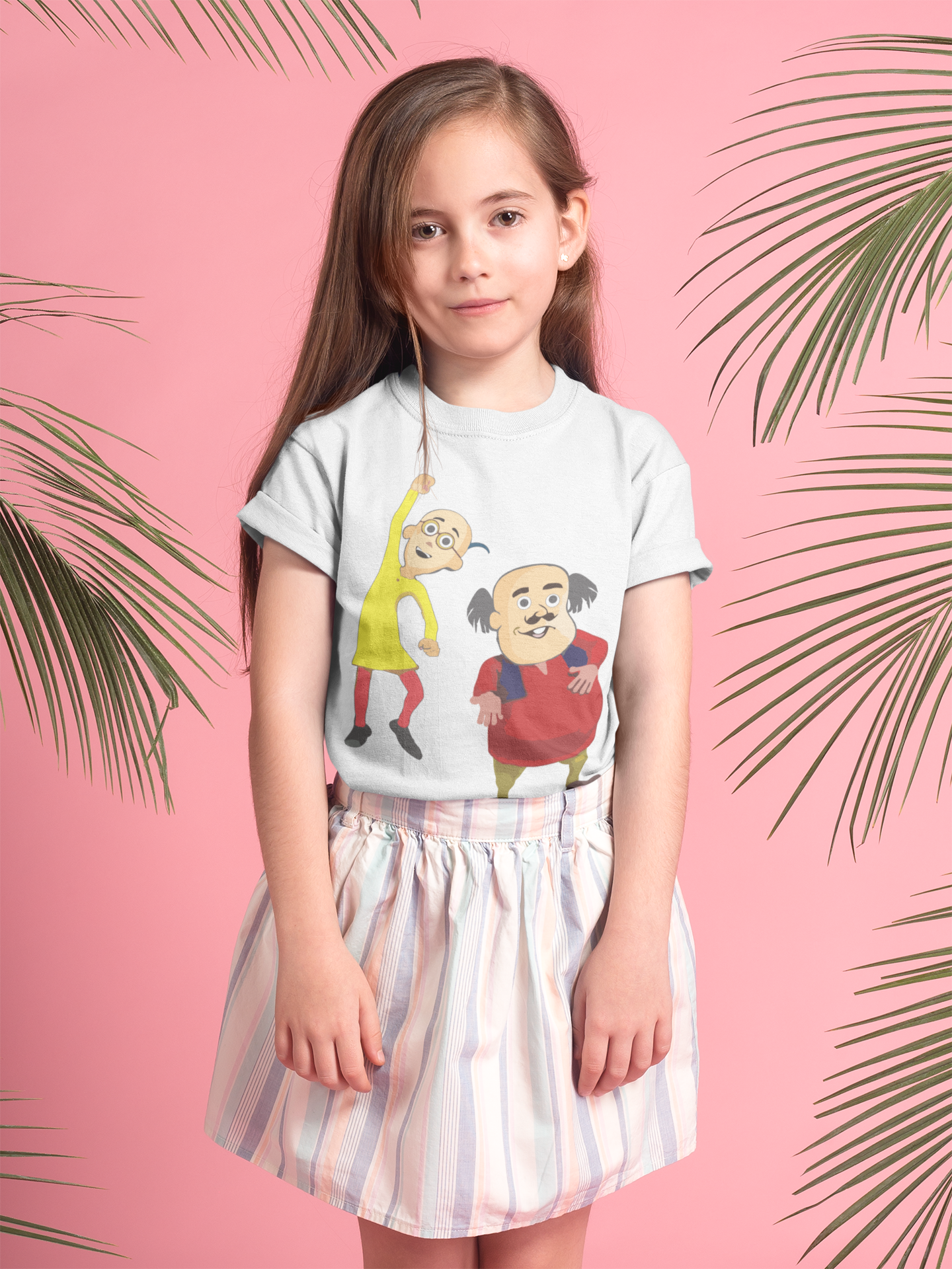 Cute Cartoon Half Sleeves T-Shirt For Girls -FunkyTeesClub