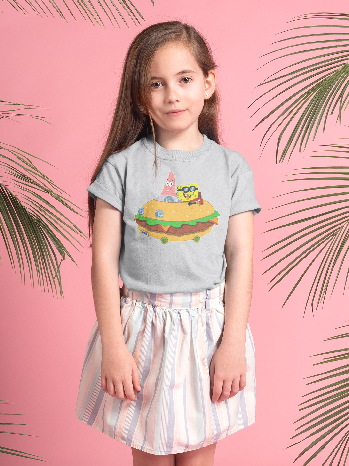 Cute Cartoon Half Sleeves T-Shirt For Girls -FunkyTeesClub