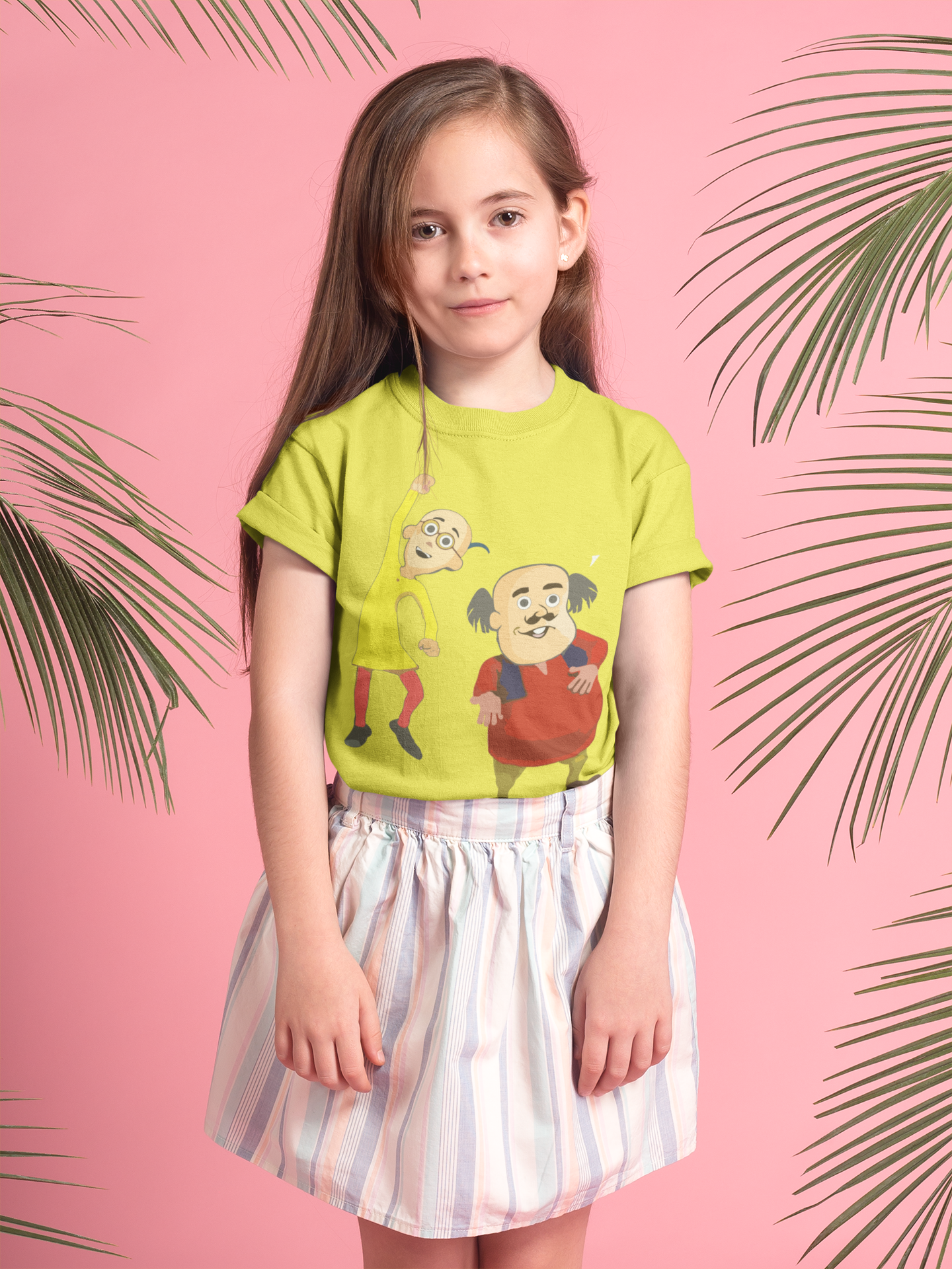Cute Cartoon Half Sleeves T-Shirt For Girls -FunkyTeesClub