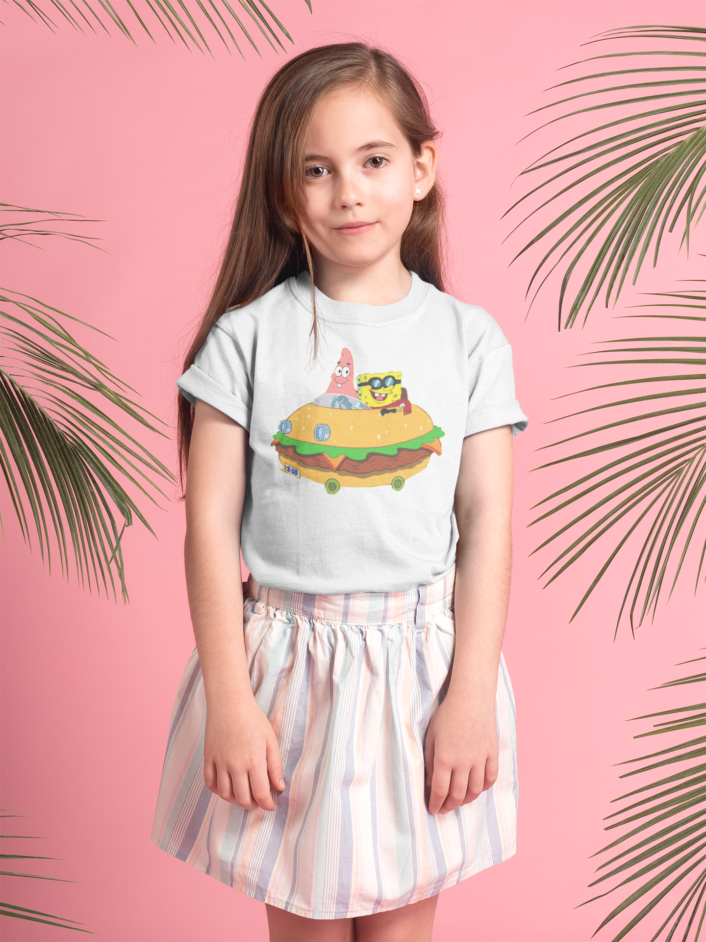 Cute Cartoon Half Sleeves T-Shirt For Girls -FunkyTeesClub