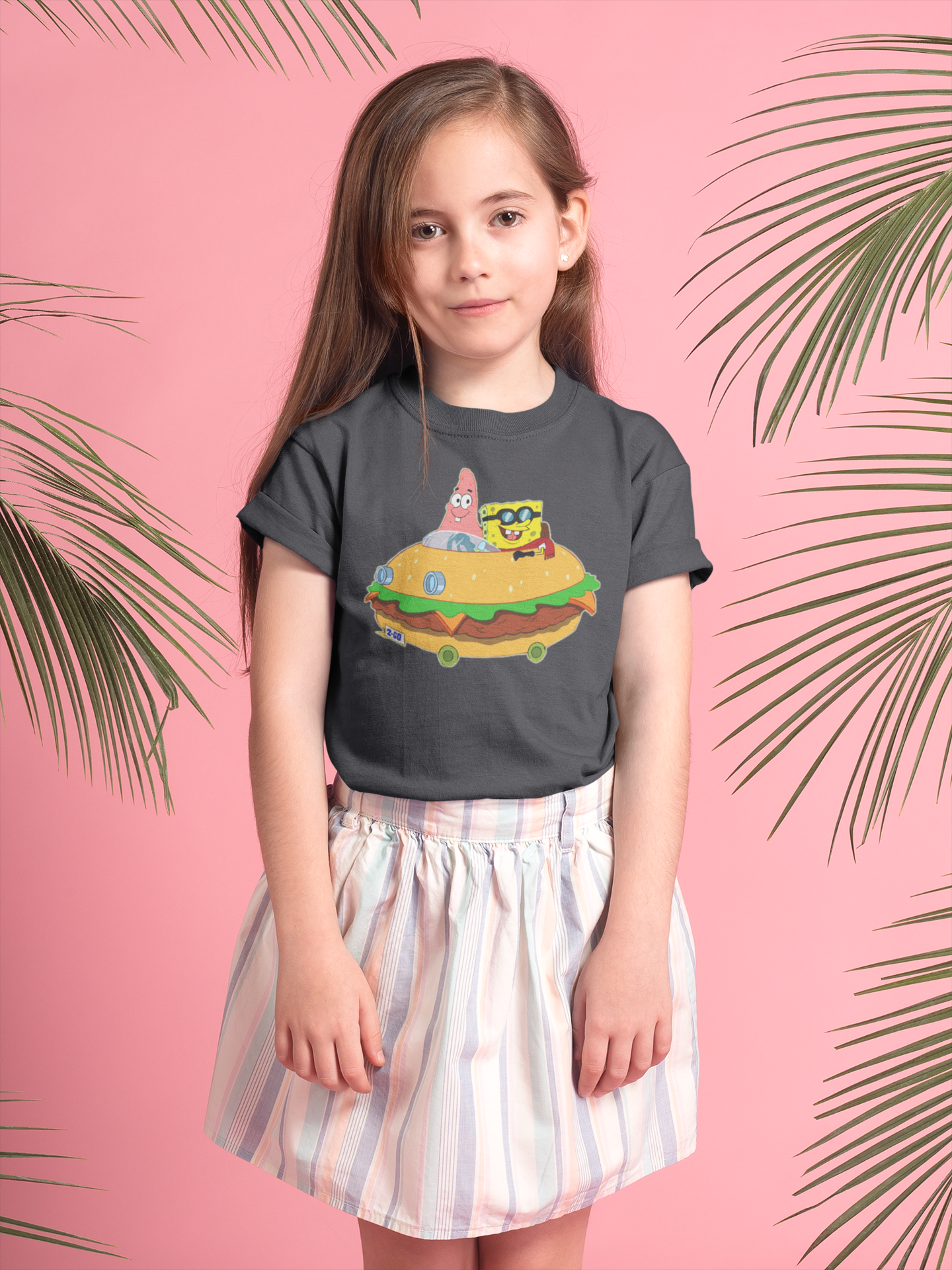 Cute Cartoon Half Sleeves T-Shirt For Girls -FunkyTeesClub