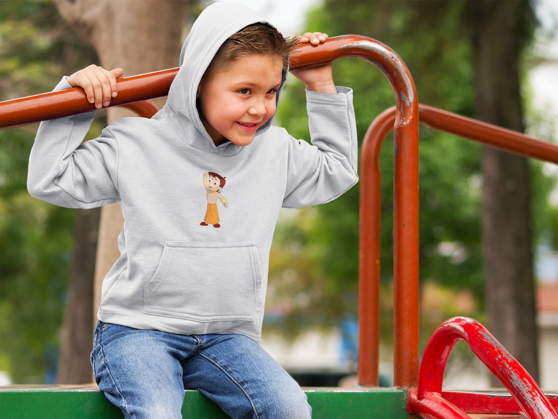Cute Cartoon Boy Hoodies-FunkyTeesClub