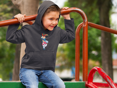 Cute Cartoon Boy Hoodies-FunkyTeesClub