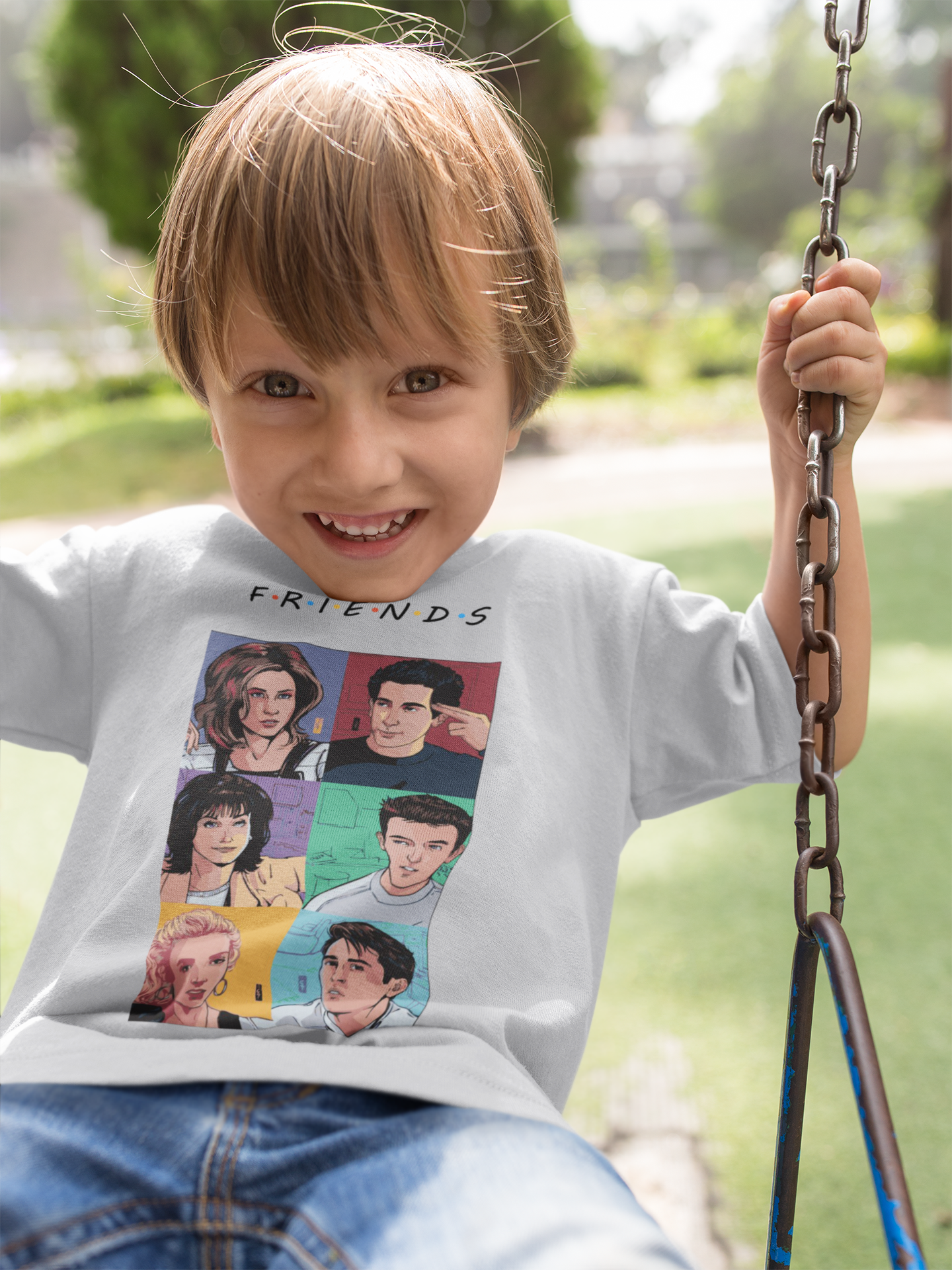Friends Web Series Half Sleeves T-Shirt for Boy-FunkyTeesClub