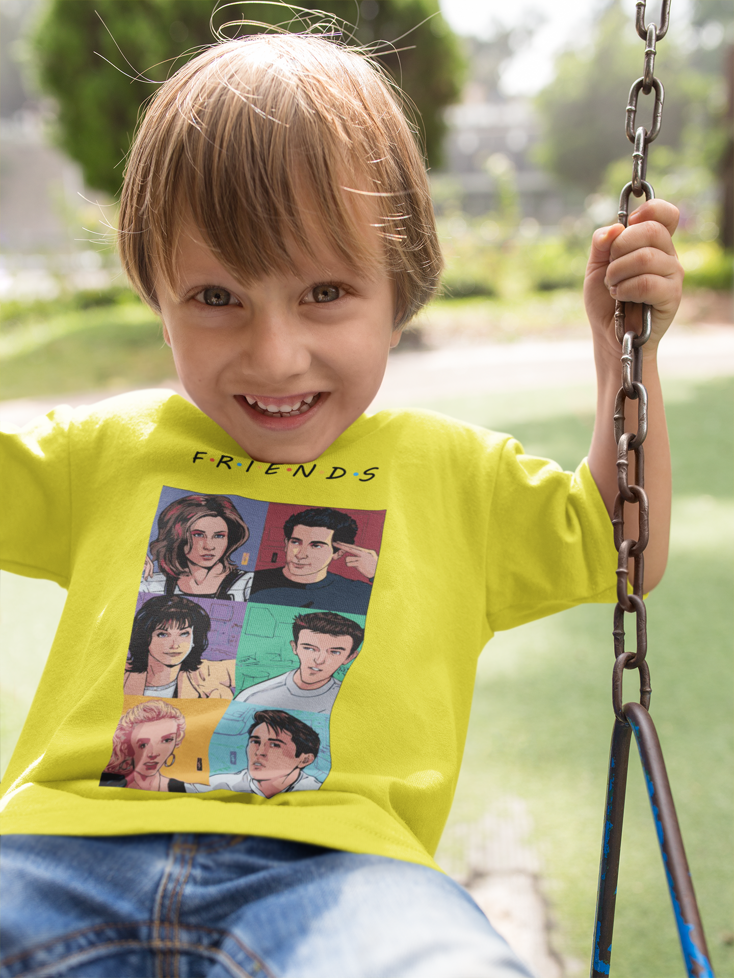 Friends Web Series Half Sleeves T-Shirt for Boy-FunkyTeesClub