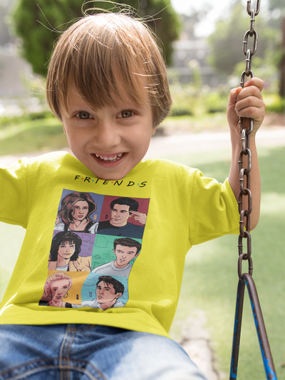 Friends Web Series Half Sleeves T-Shirt for Boy-FunkyTeesClub