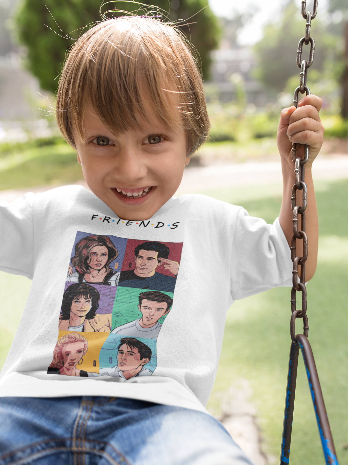 Friends Web Series Half Sleeves T-Shirt for Boy-FunkyTeesClub