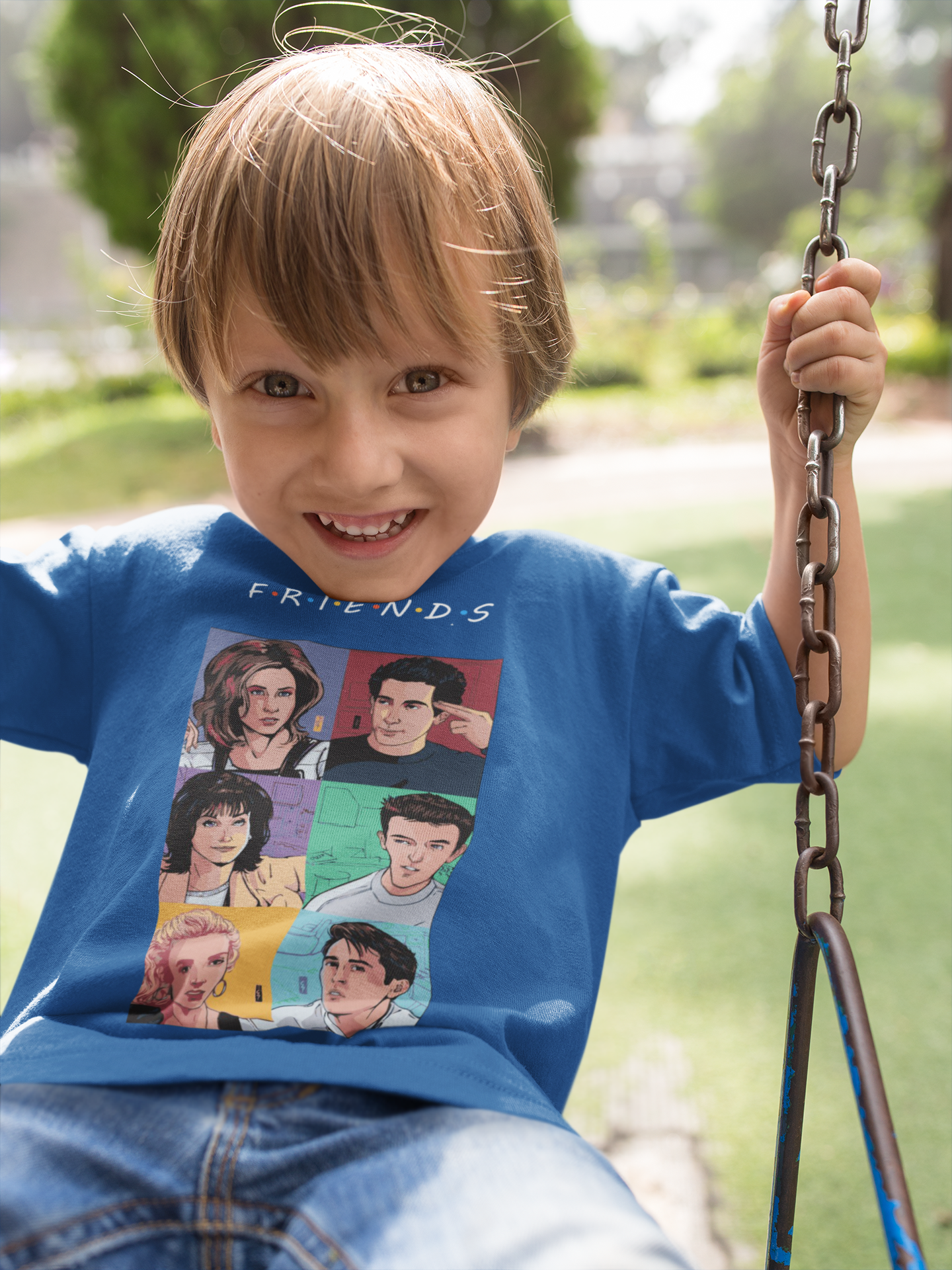 Friends Web Series Half Sleeves T-Shirt for Boy-FunkyTeesClub