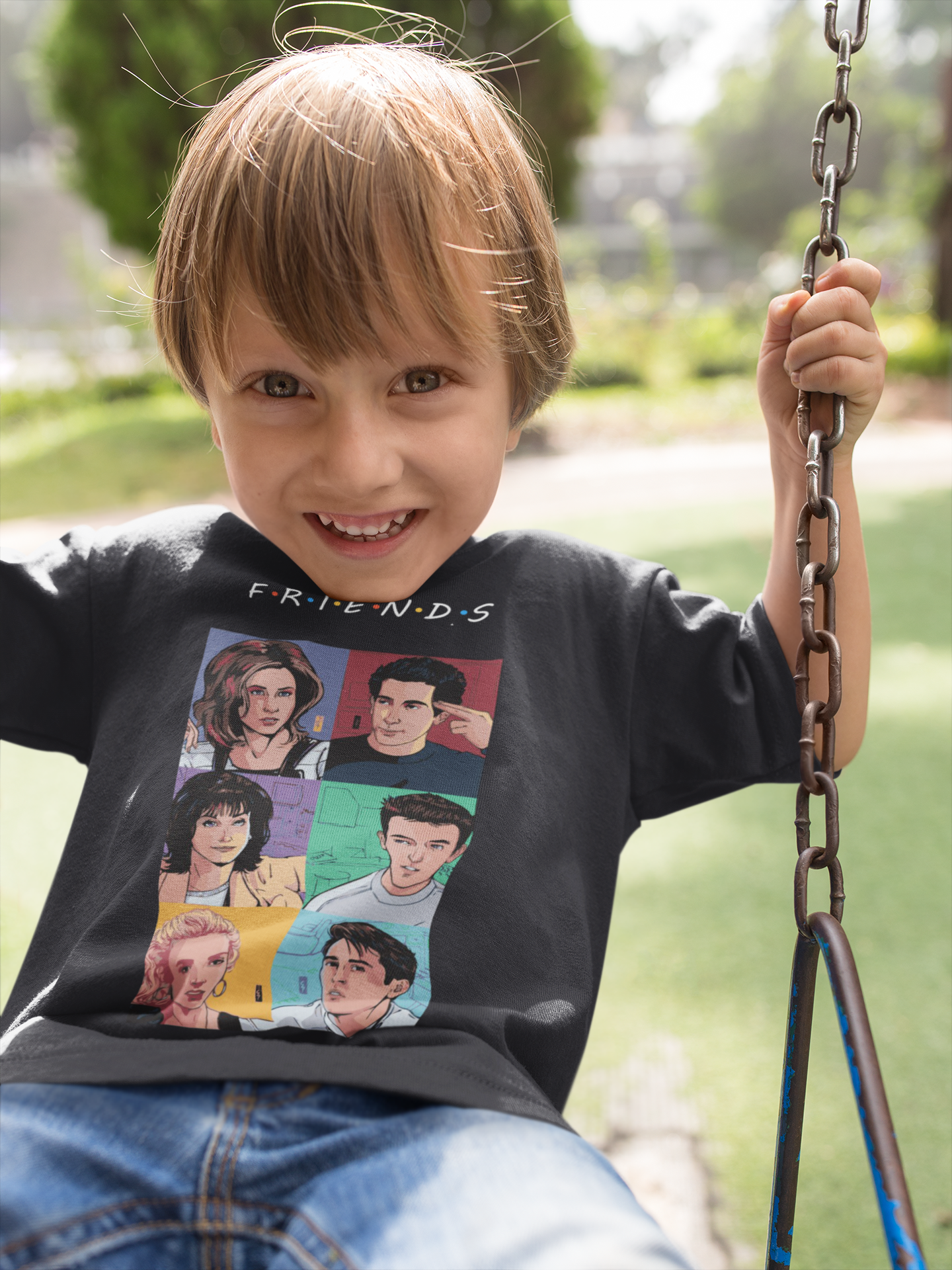 Friends Web Series Half Sleeves T-Shirt for Boy-FunkyTeesClub