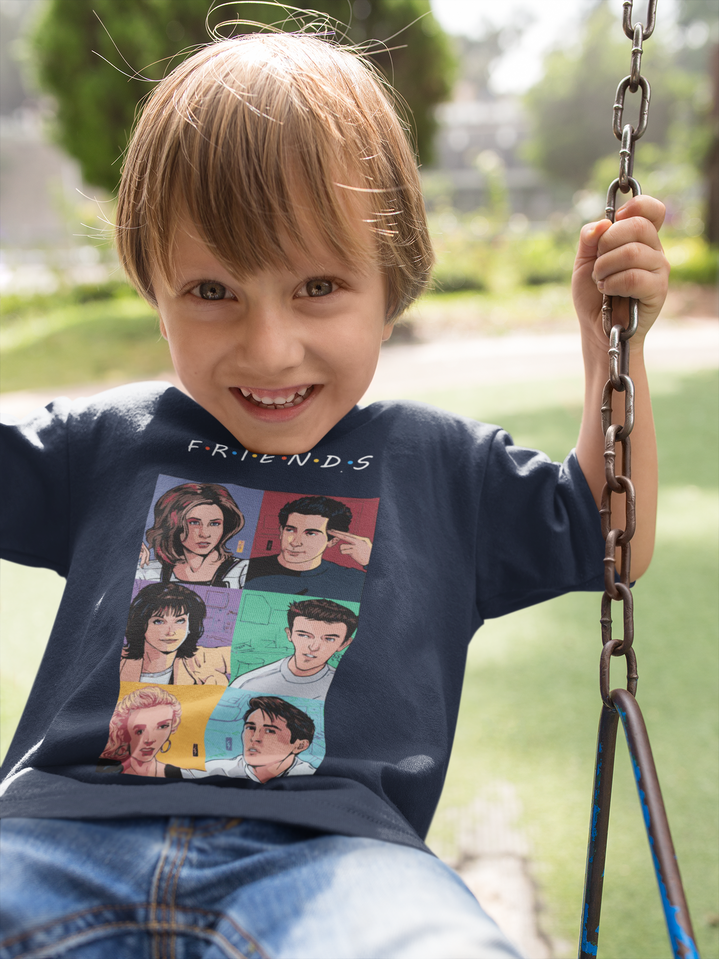 Friends Web Series Half Sleeves T-Shirt for Boy-FunkyTeesClub