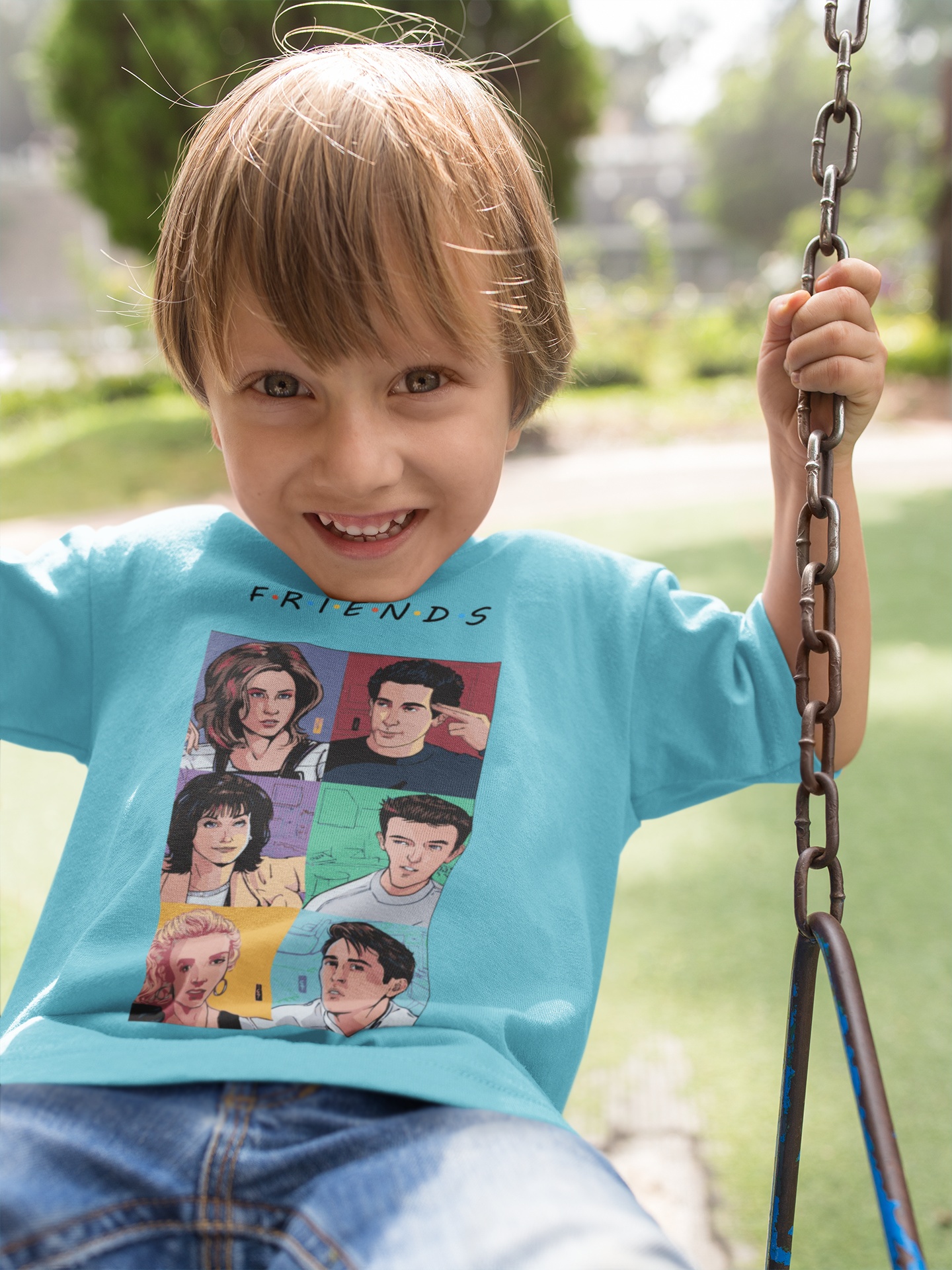Friends Web Series Half Sleeves T-Shirt for Boy-FunkyTeesClub
