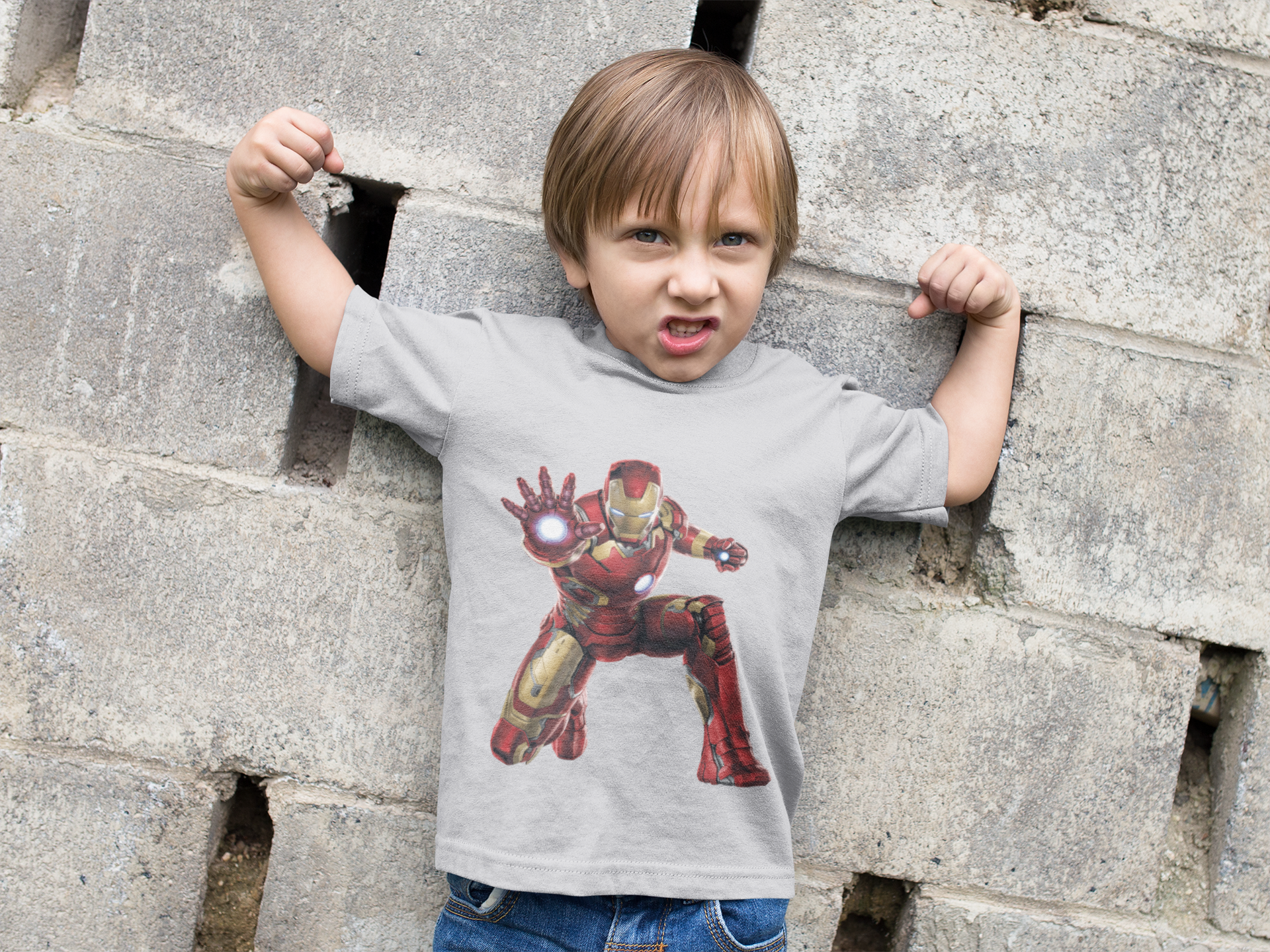 Superhero Half Sleeves T-Shirt for Boy-FunkyTeesClub