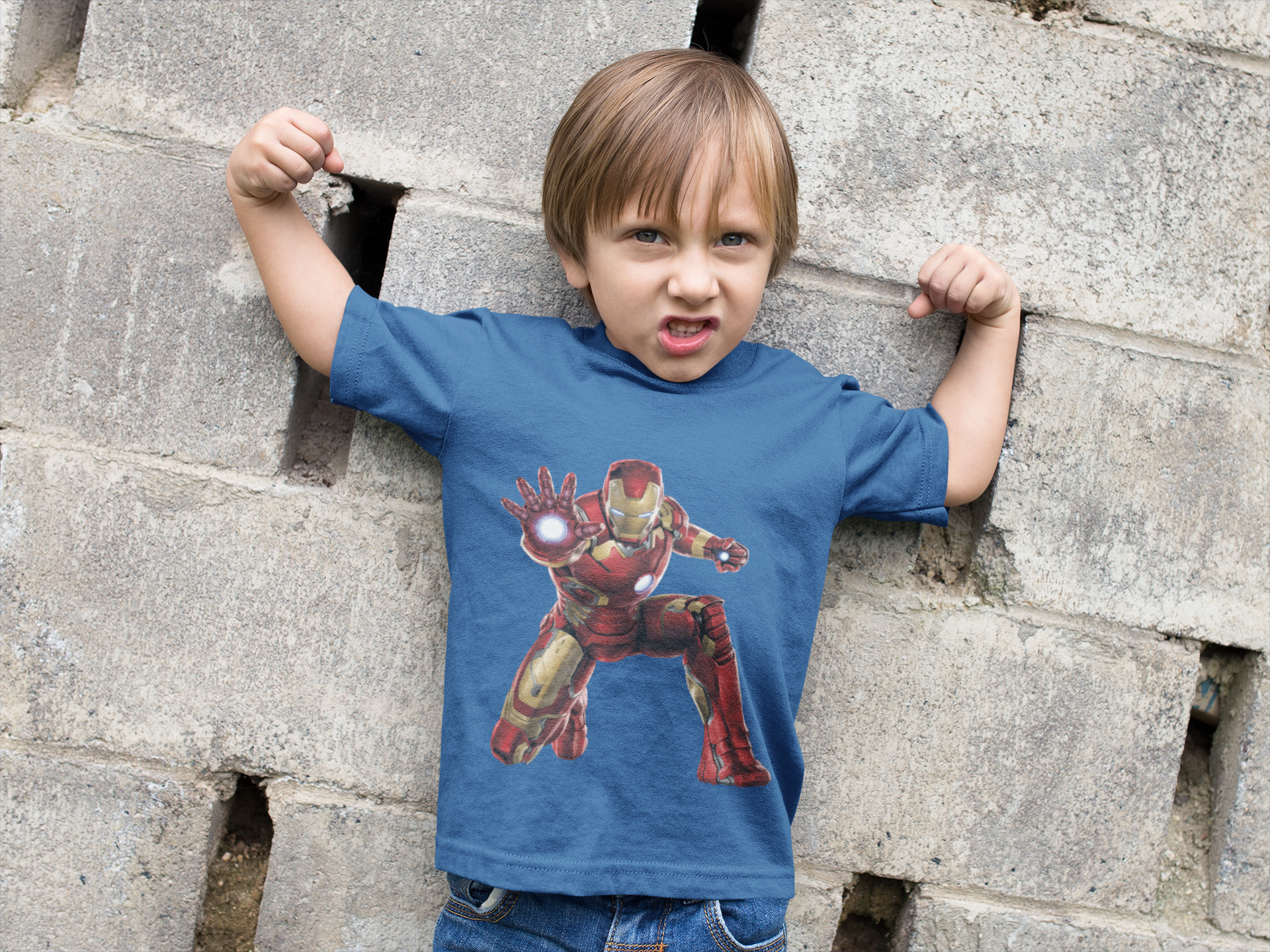 Superhero Half Sleeves T-Shirt for Boy-FunkyTeesClub