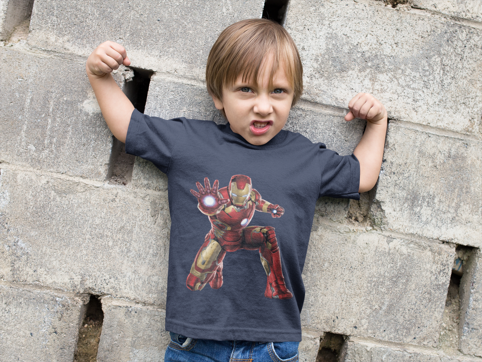Superhero Half Sleeves T-Shirt for Boy-FunkyTeesClub