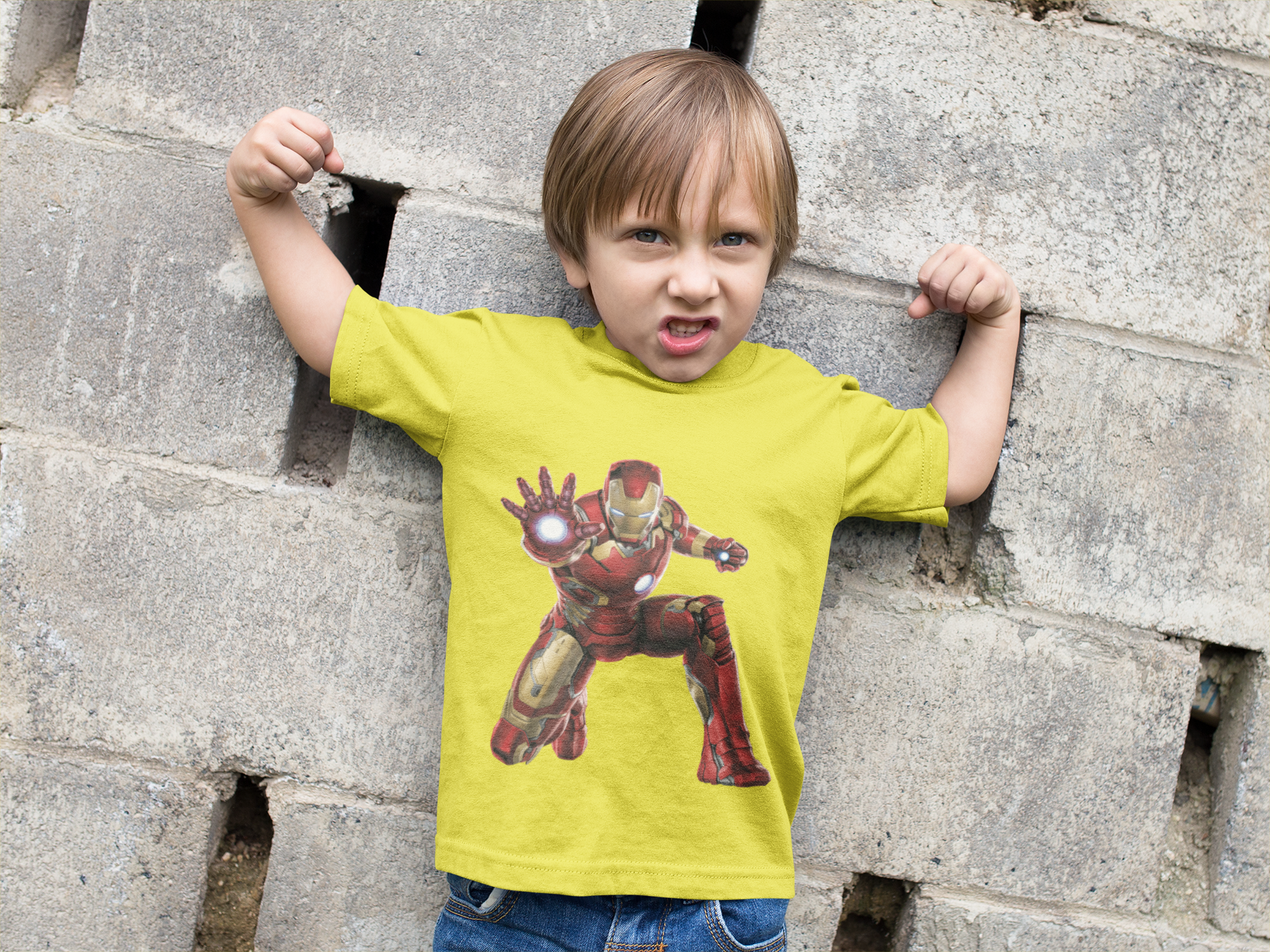 Superhero Half Sleeves T-Shirt for Boy-FunkyTeesClub