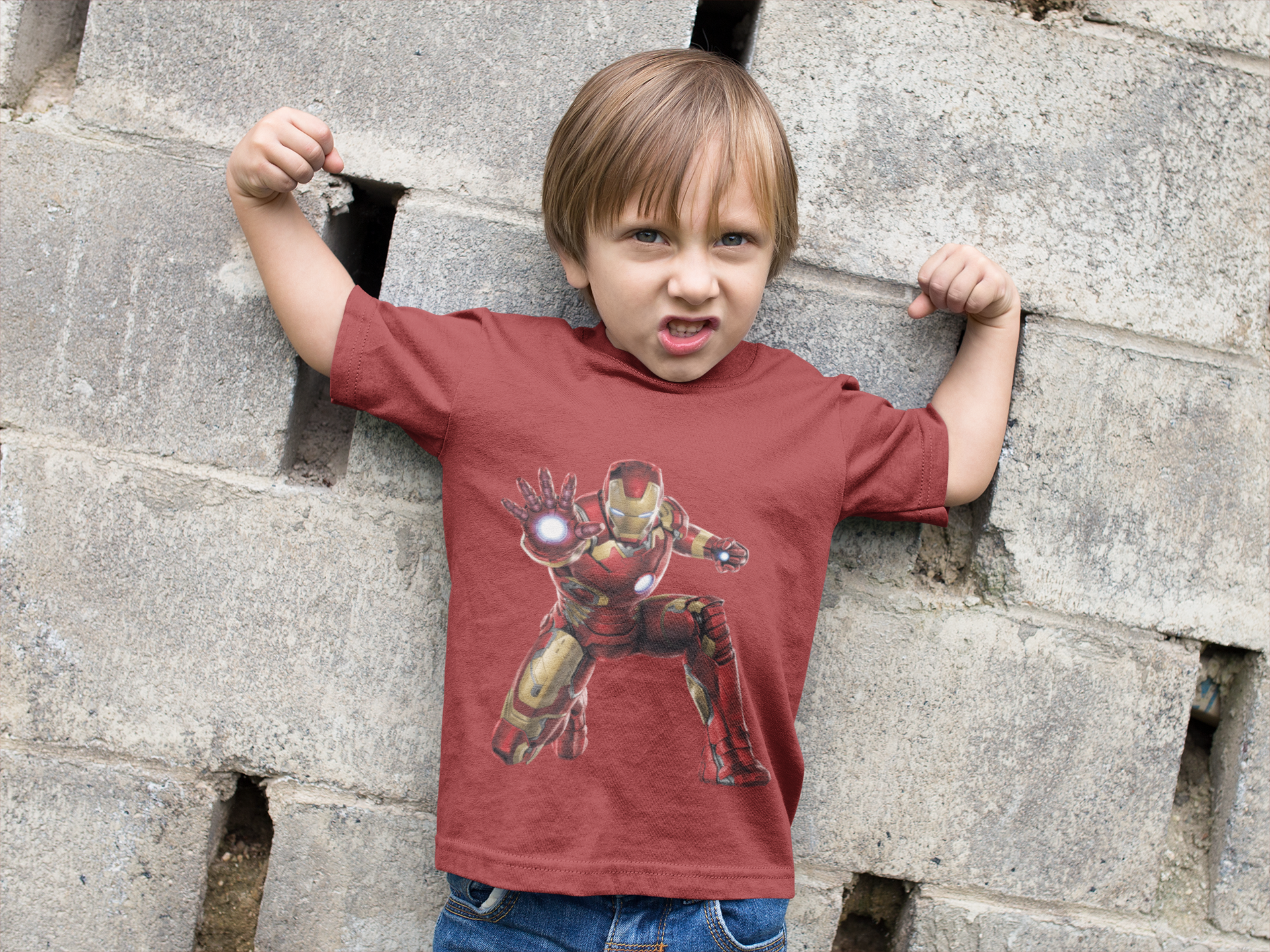 Superhero Half Sleeves T-Shirt for Boy-FunkyTeesClub