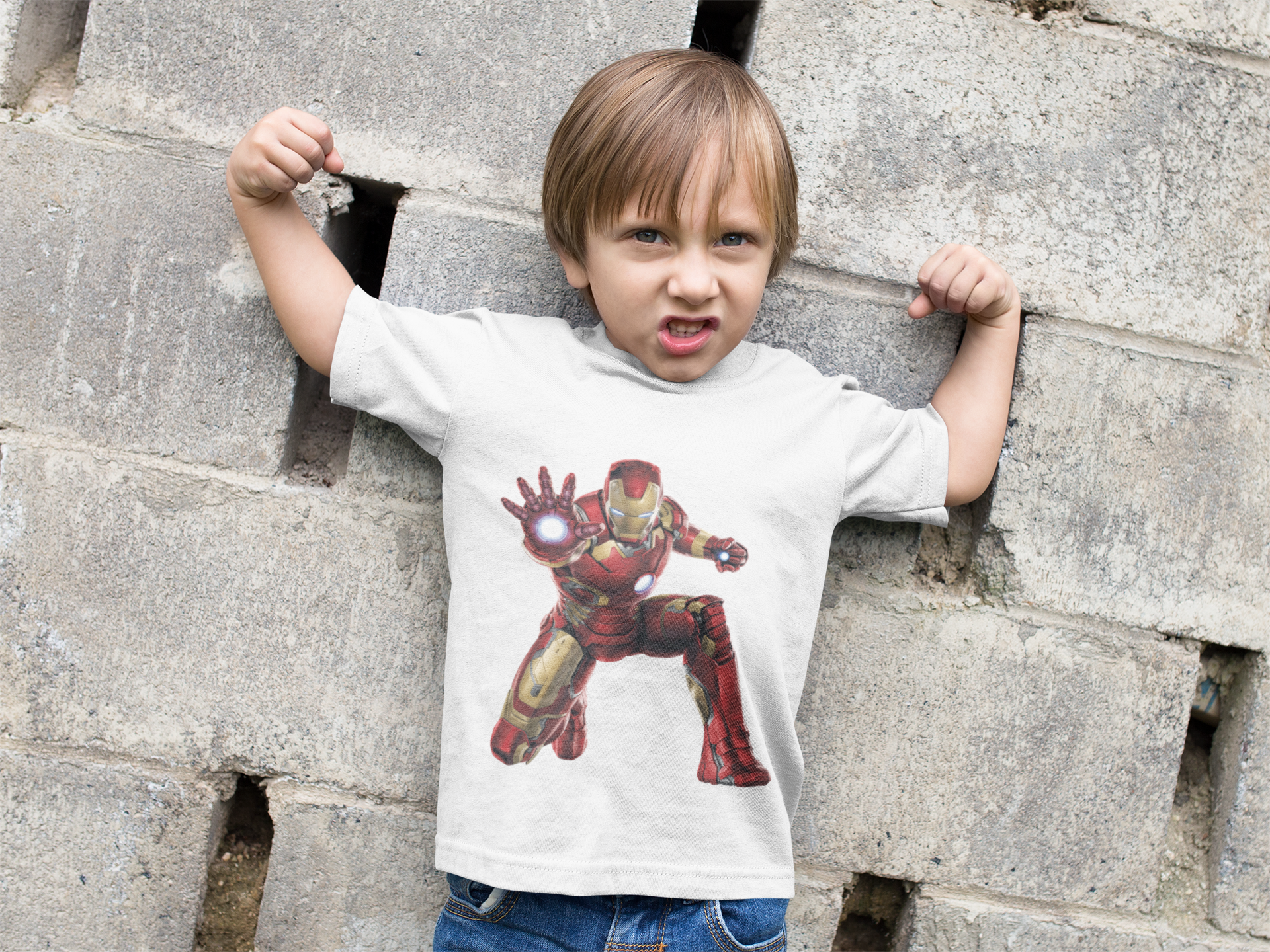 Superhero Half Sleeves T-Shirt for Boy-FunkyTeesClub