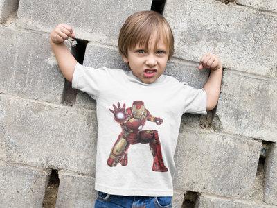 Superhero Half Sleeves T-Shirt for Boy-FunkyTeesClub