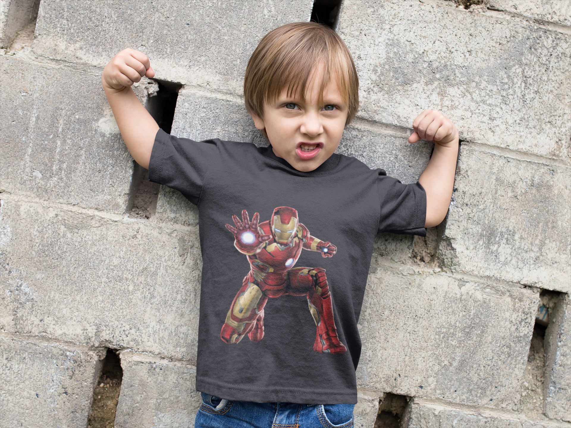 Superhero Half Sleeves T-Shirt for Boy-FunkyTeesClub