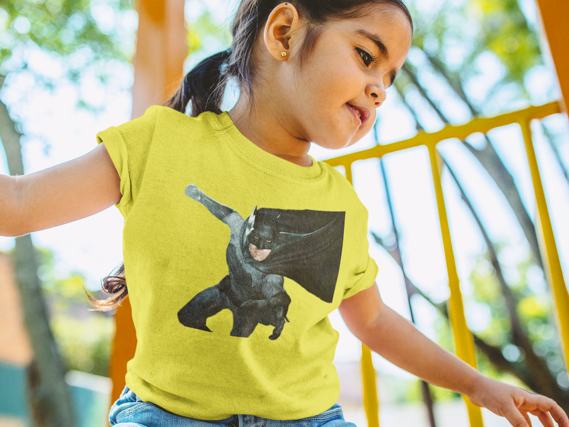 Superhero Half Sleeves T-Shirt For Girls -FunkyTeesClub