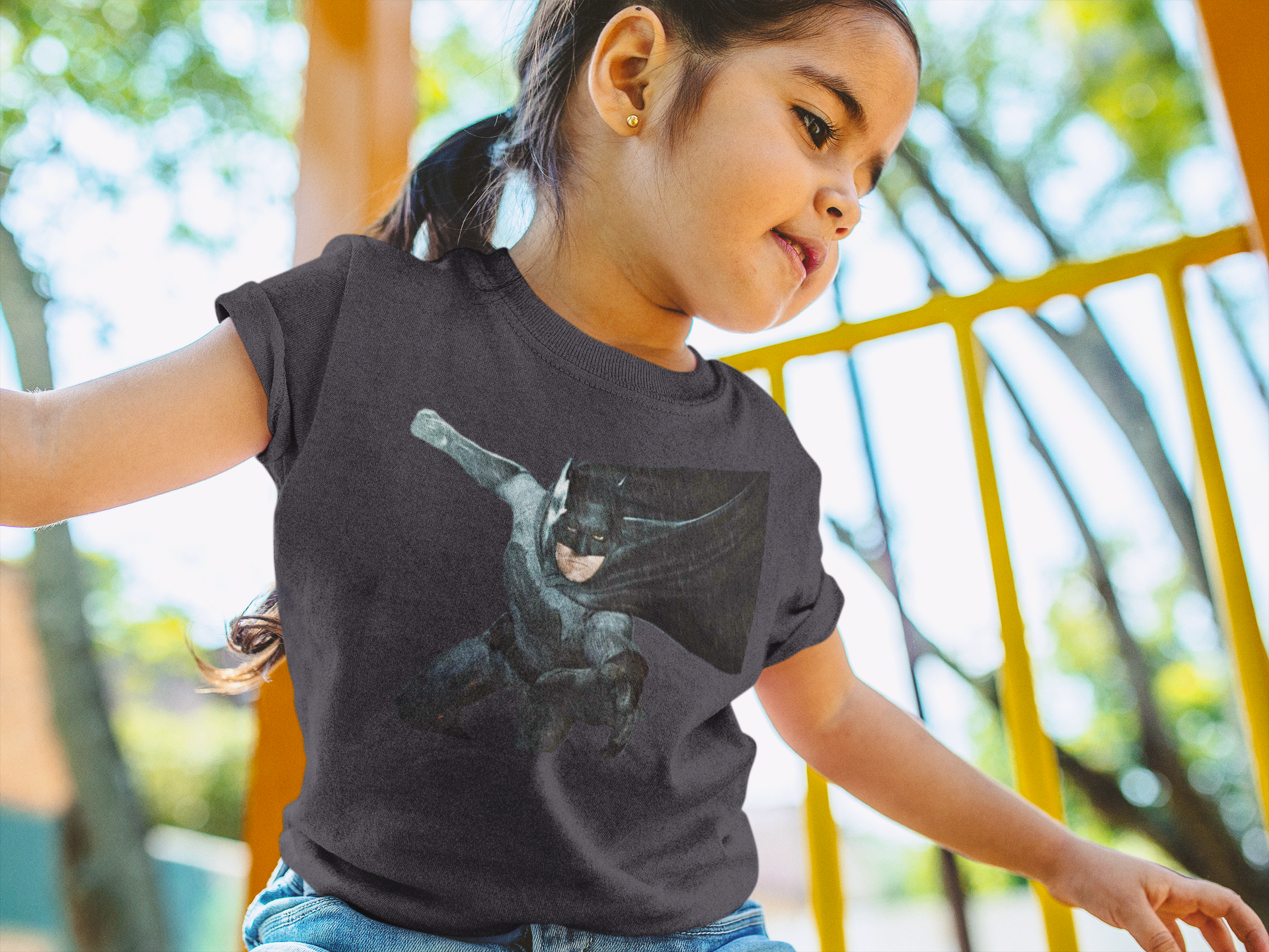 Superhero Half Sleeves T-Shirt For Girls -FunkyTeesClub